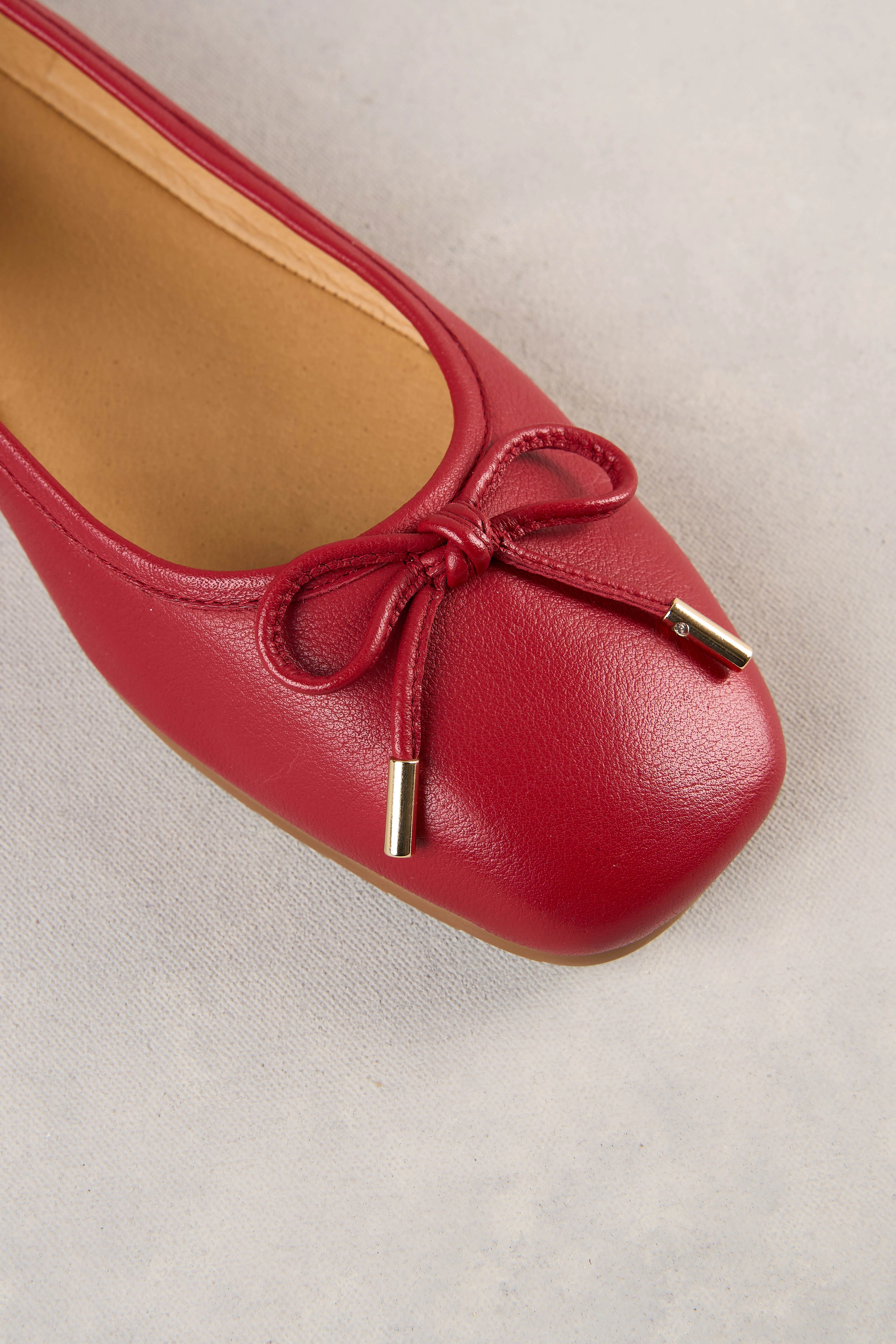 Alice Ballet Flat - Red - Image 4