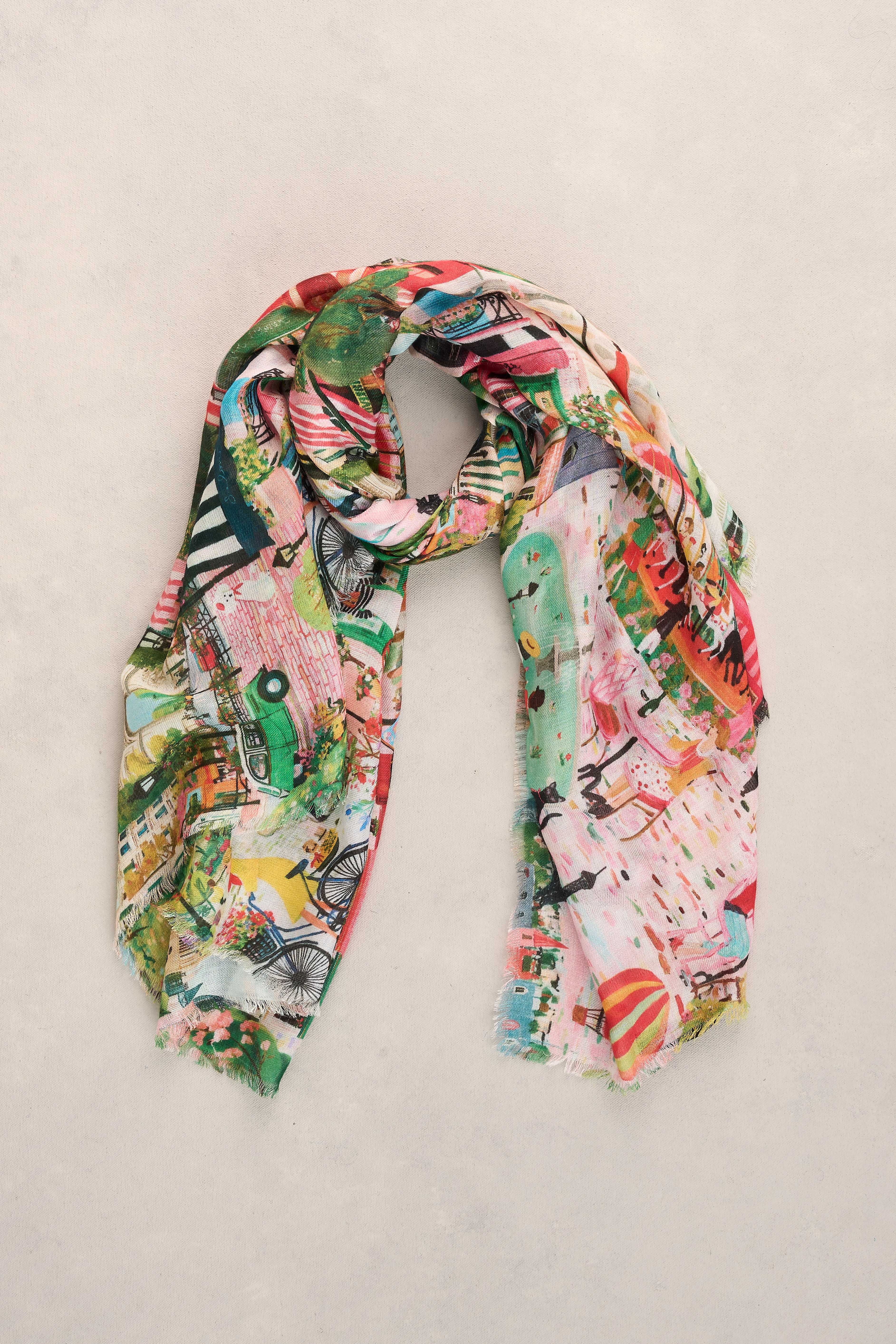 Amour Print Scarf - Multicolour - Image 3