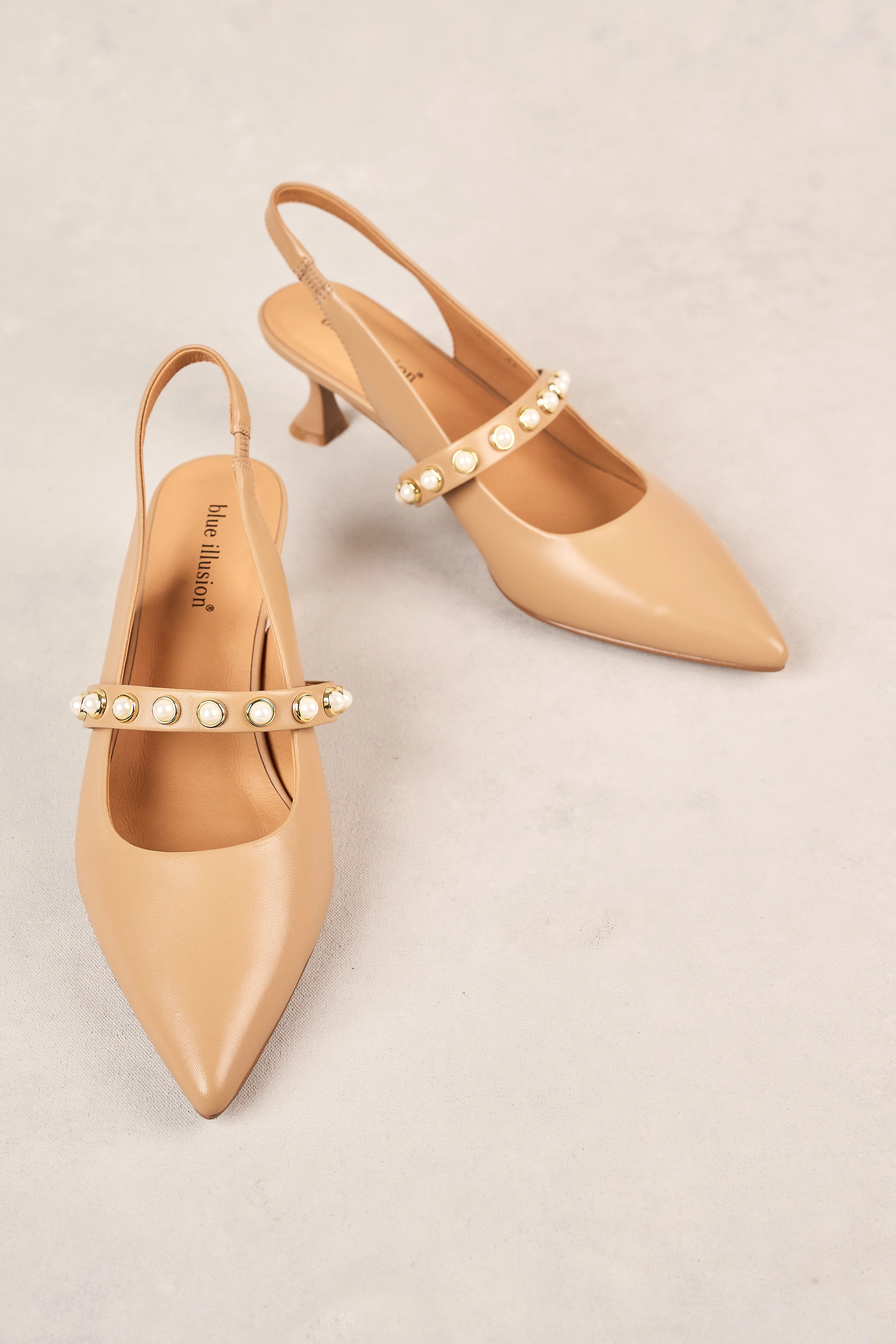 Audrey Kitten Heel - Tan - Image 7