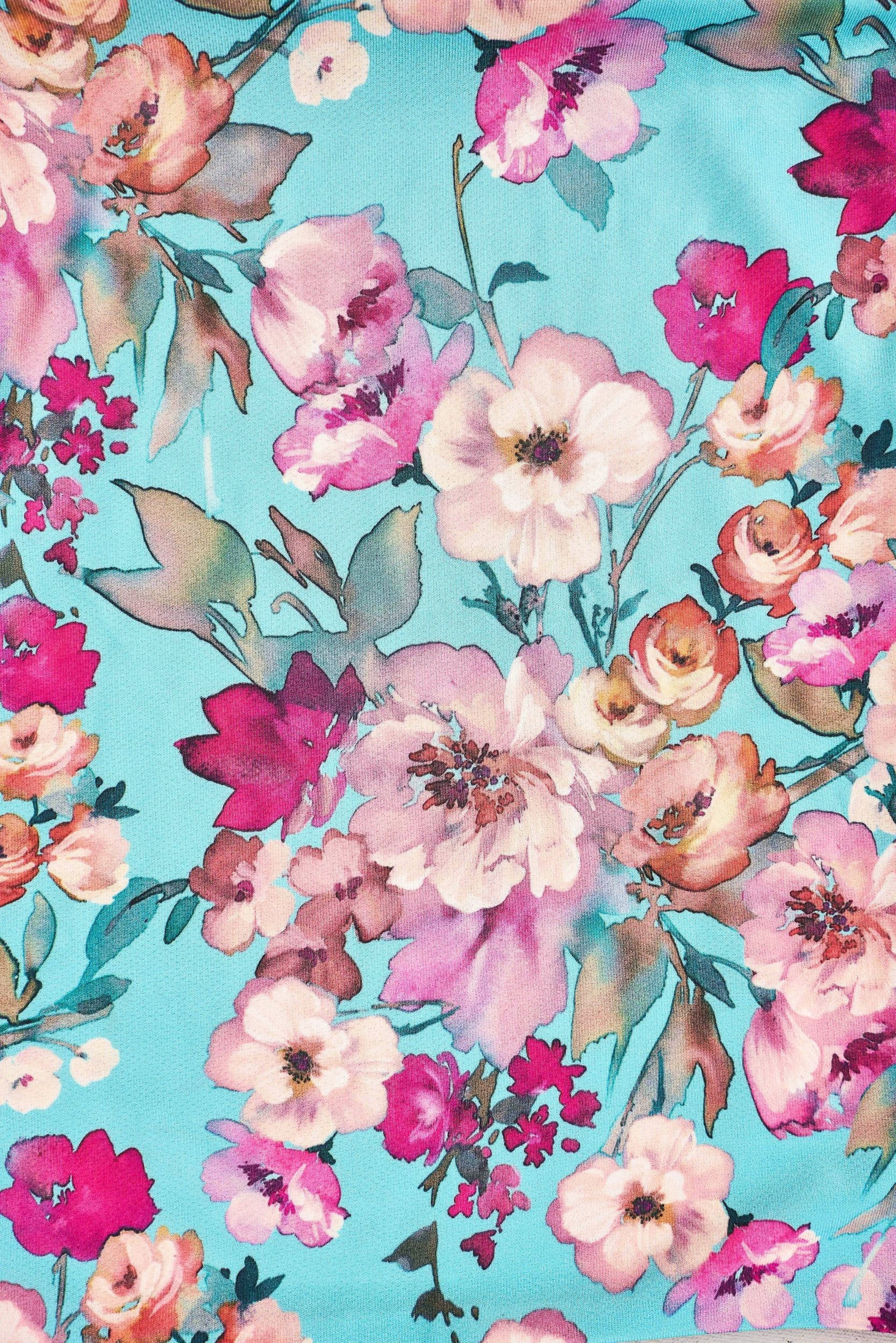 Azure Floral Laundry Bag - Image 4