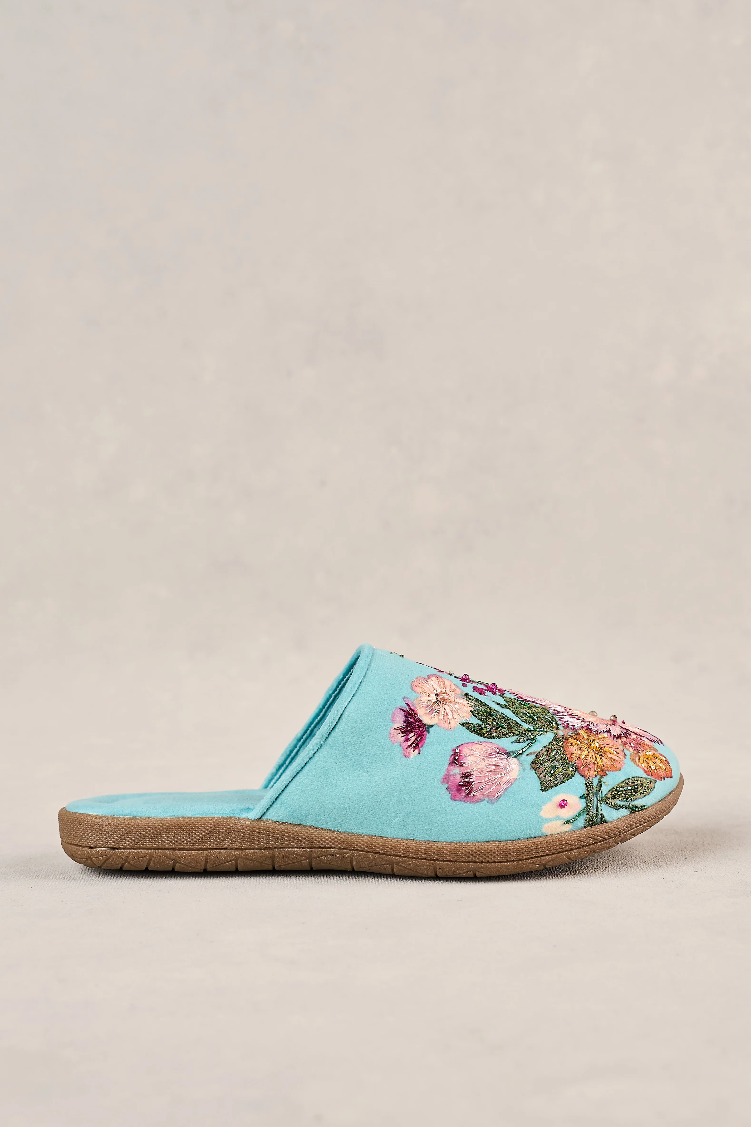 Azure Floral Slippers - Image 3