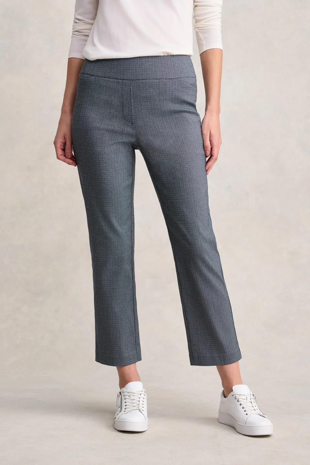 Tapered Check Pant - Ink Textured Check