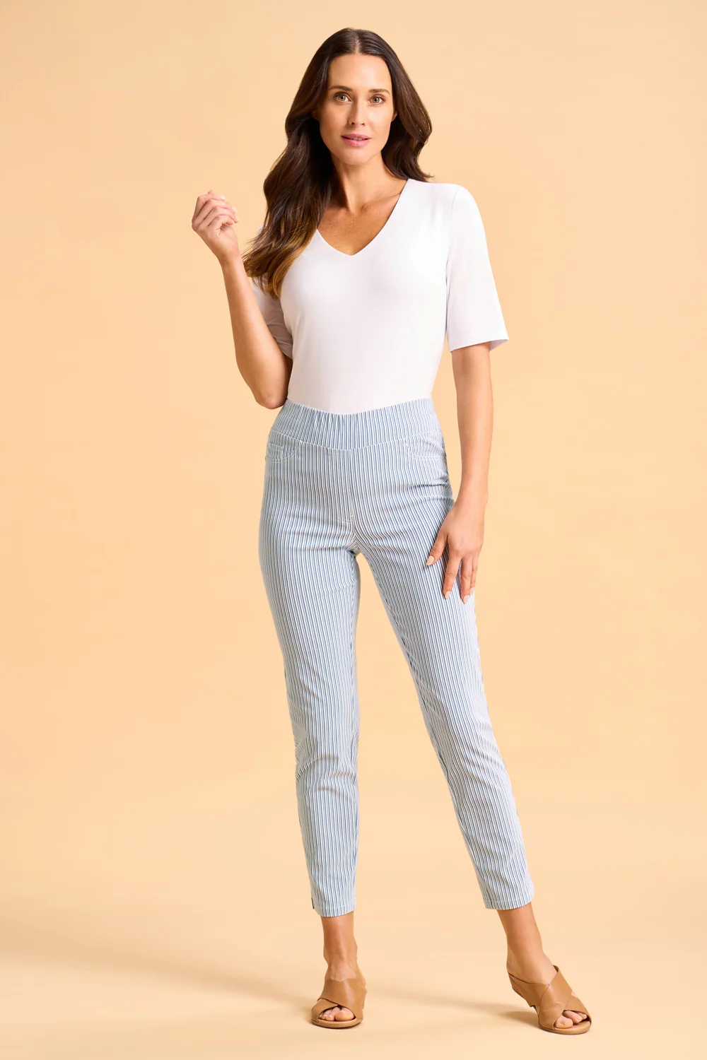 Bengajean® 7/8 Seersucker - Navy and White Stripe