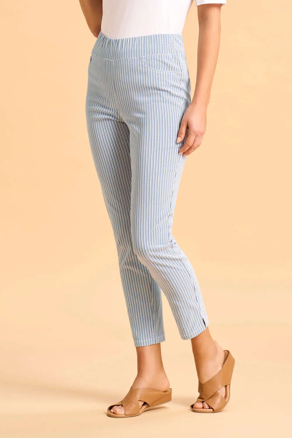 Bengajean® 7/8 Seersucker - Navy and White Stripe - Image 3
