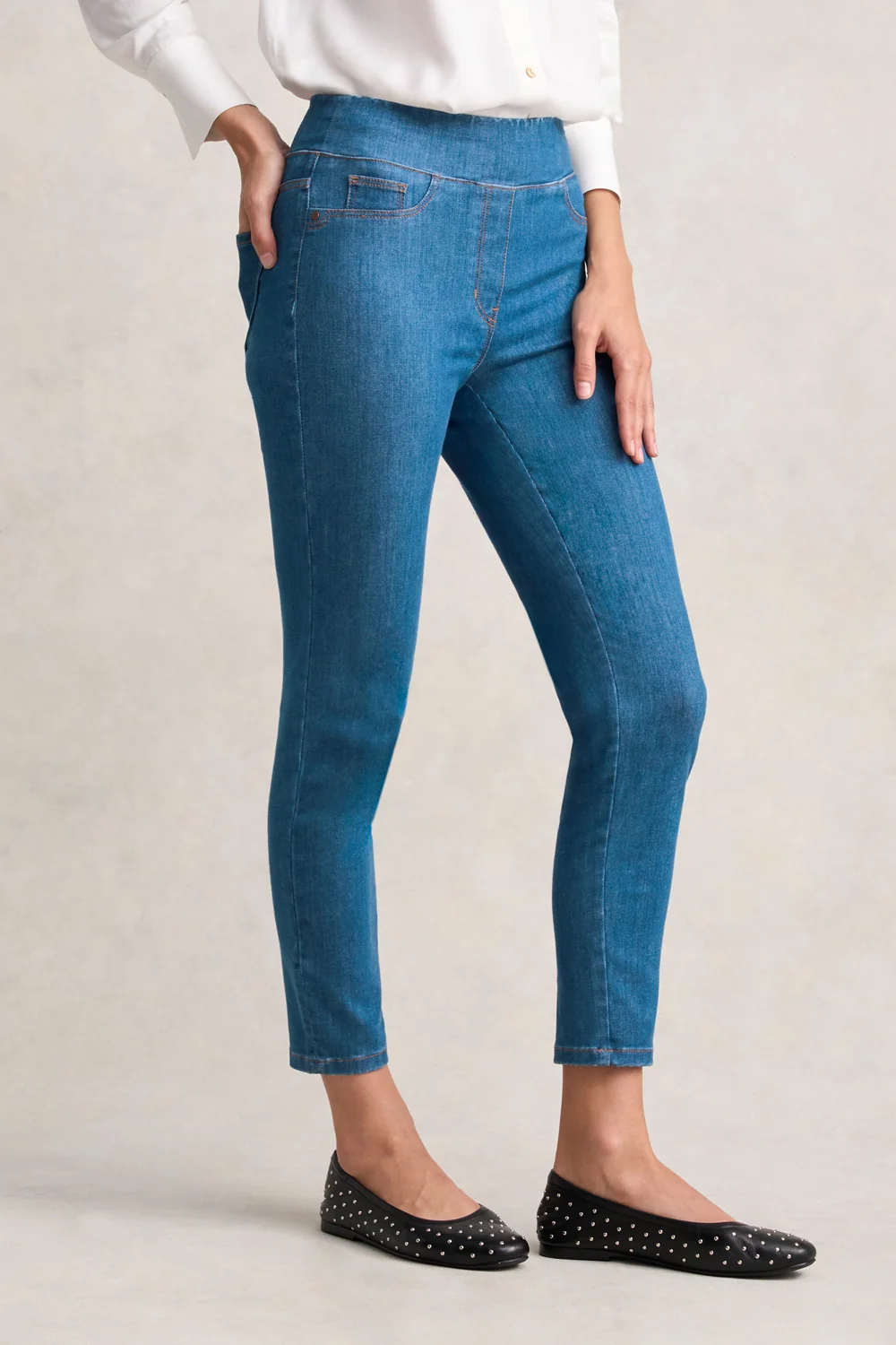 Bengajean® 7/8 Skinny Leg - Indigo Mid Wash - Image 3