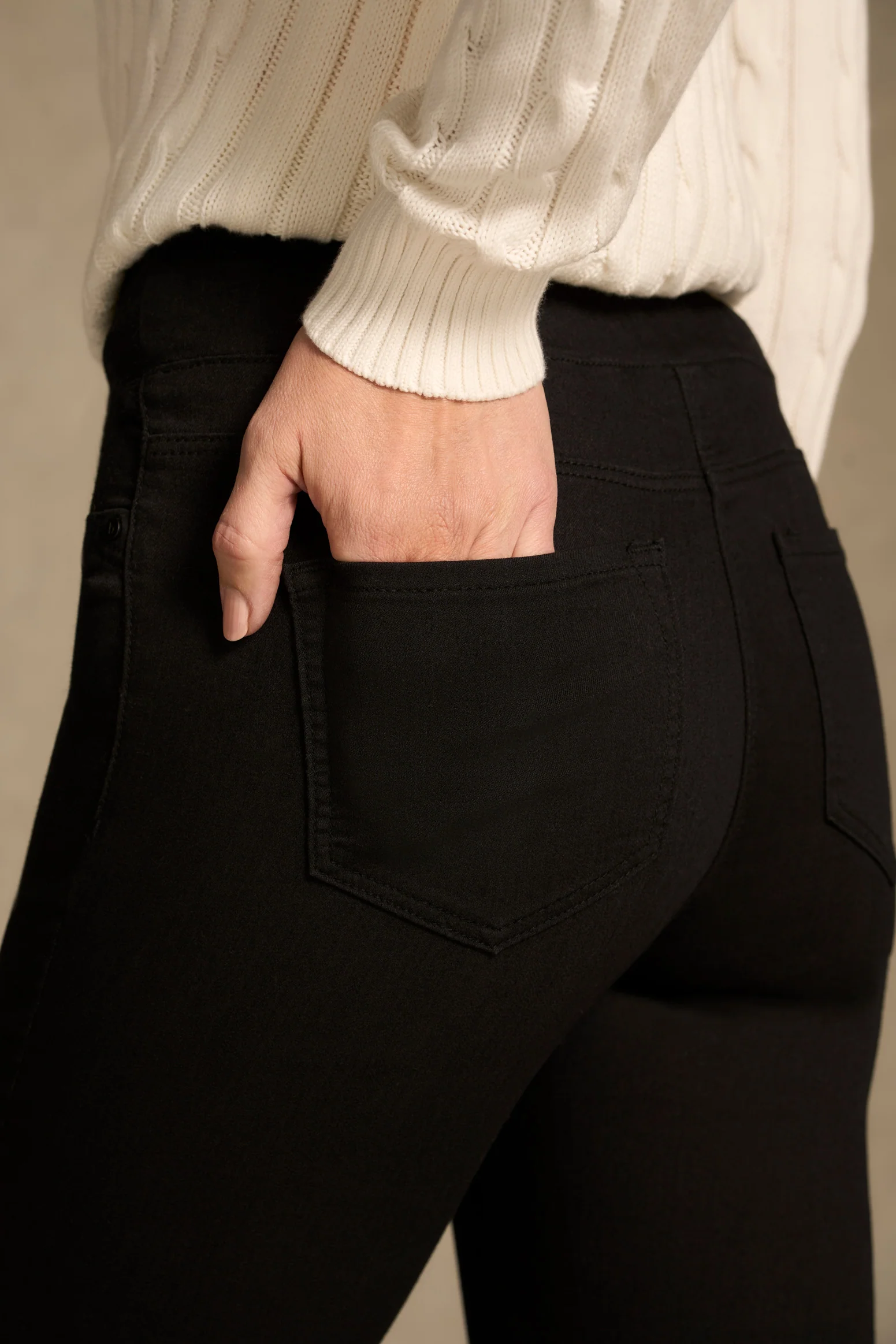 Bengajean® Full Length Skinny Leg - Black - Image 3