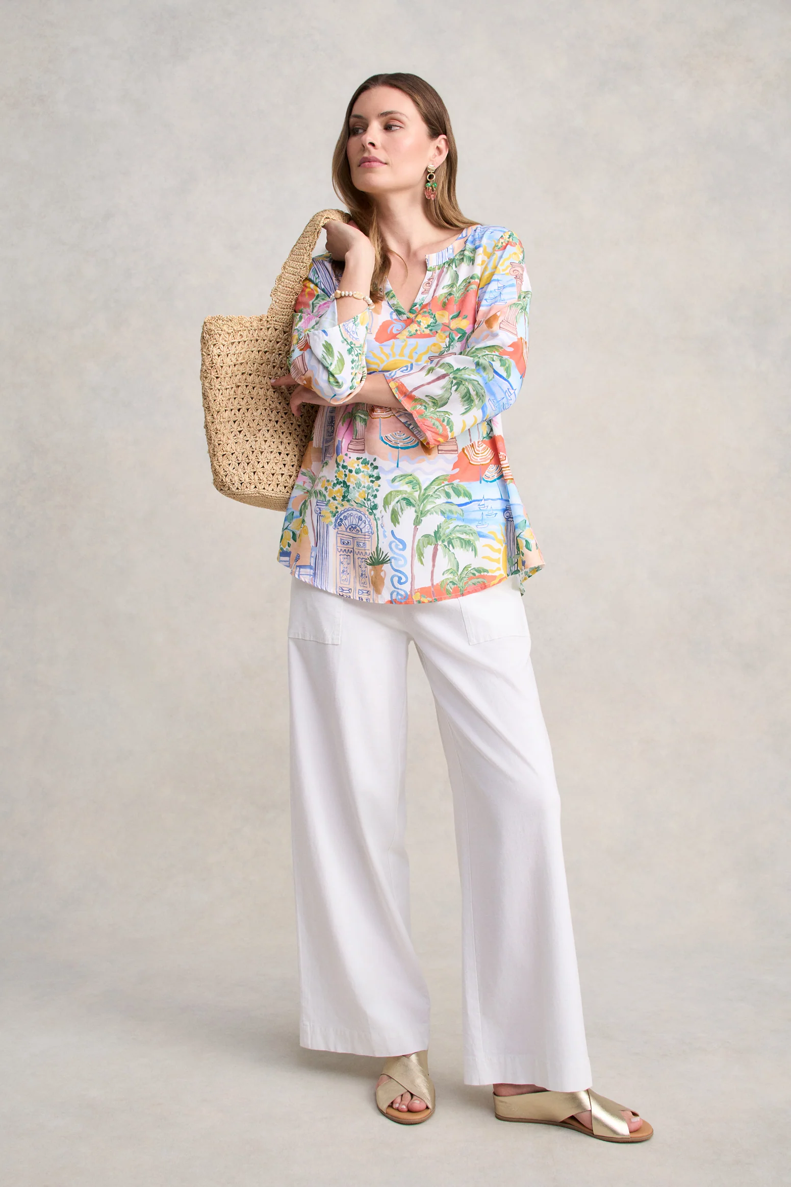 Swing Hem Tunic - Resort Print - Image 2