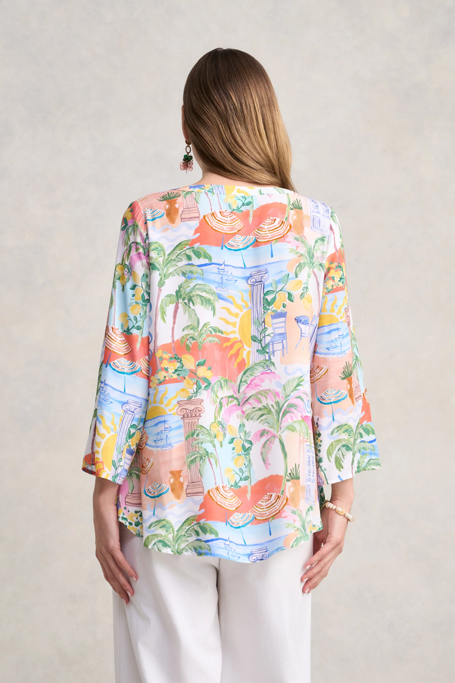 Swing Hem Tunic - Resort Print - Image 4
