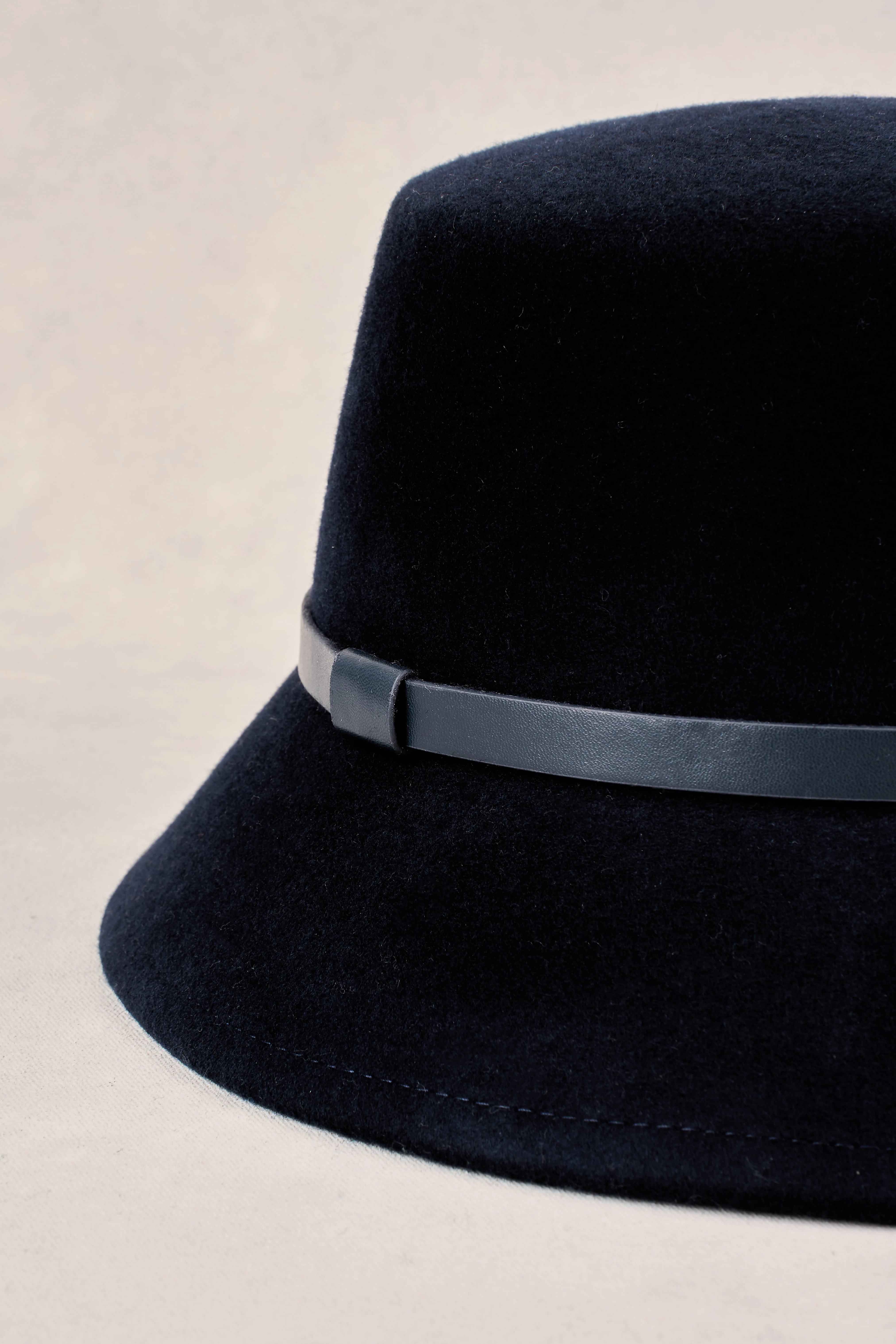 Brushed Wool Bucket Hat - Ink - Image 3