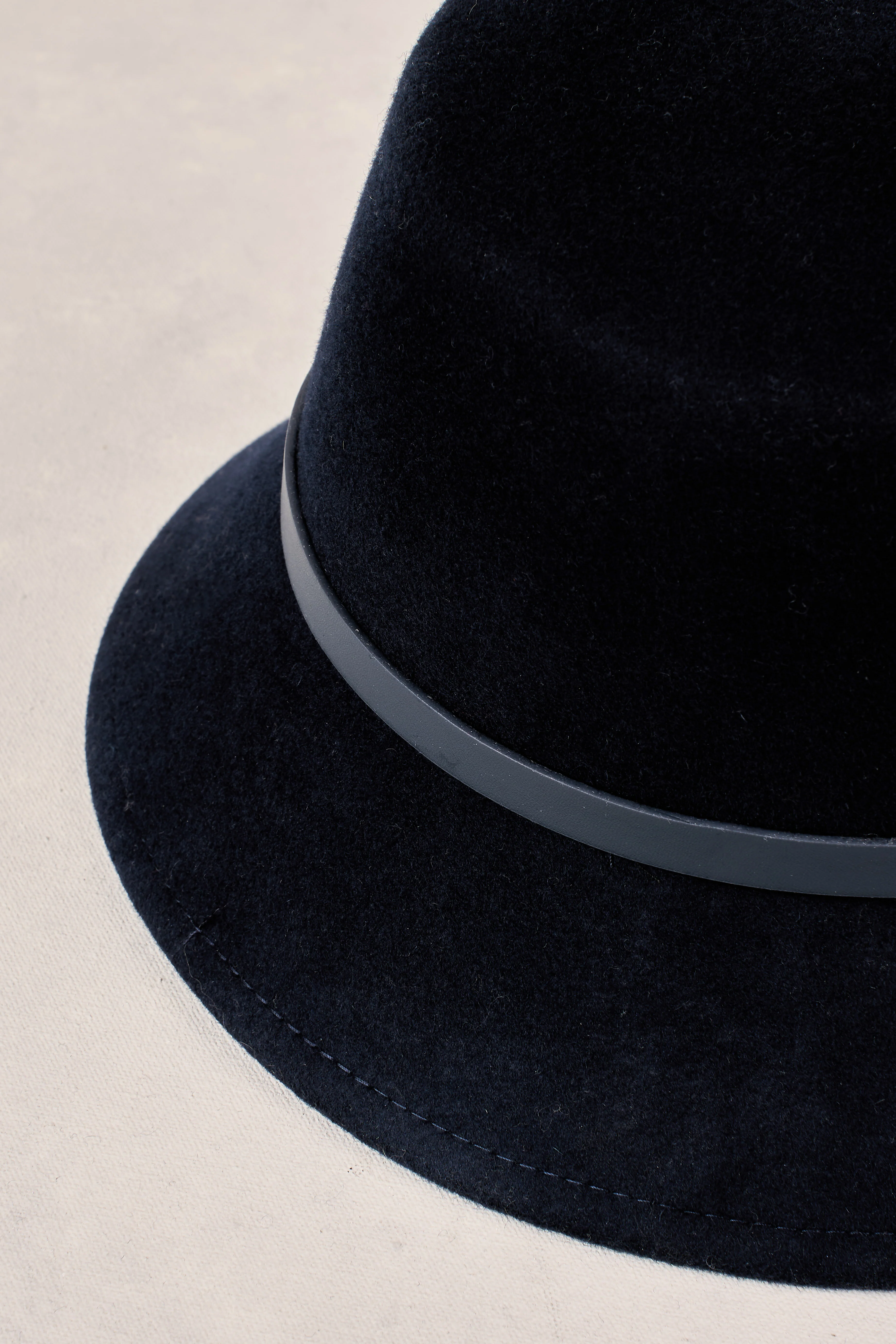 Brushed Wool Bucket Hat - Ink - Image 4