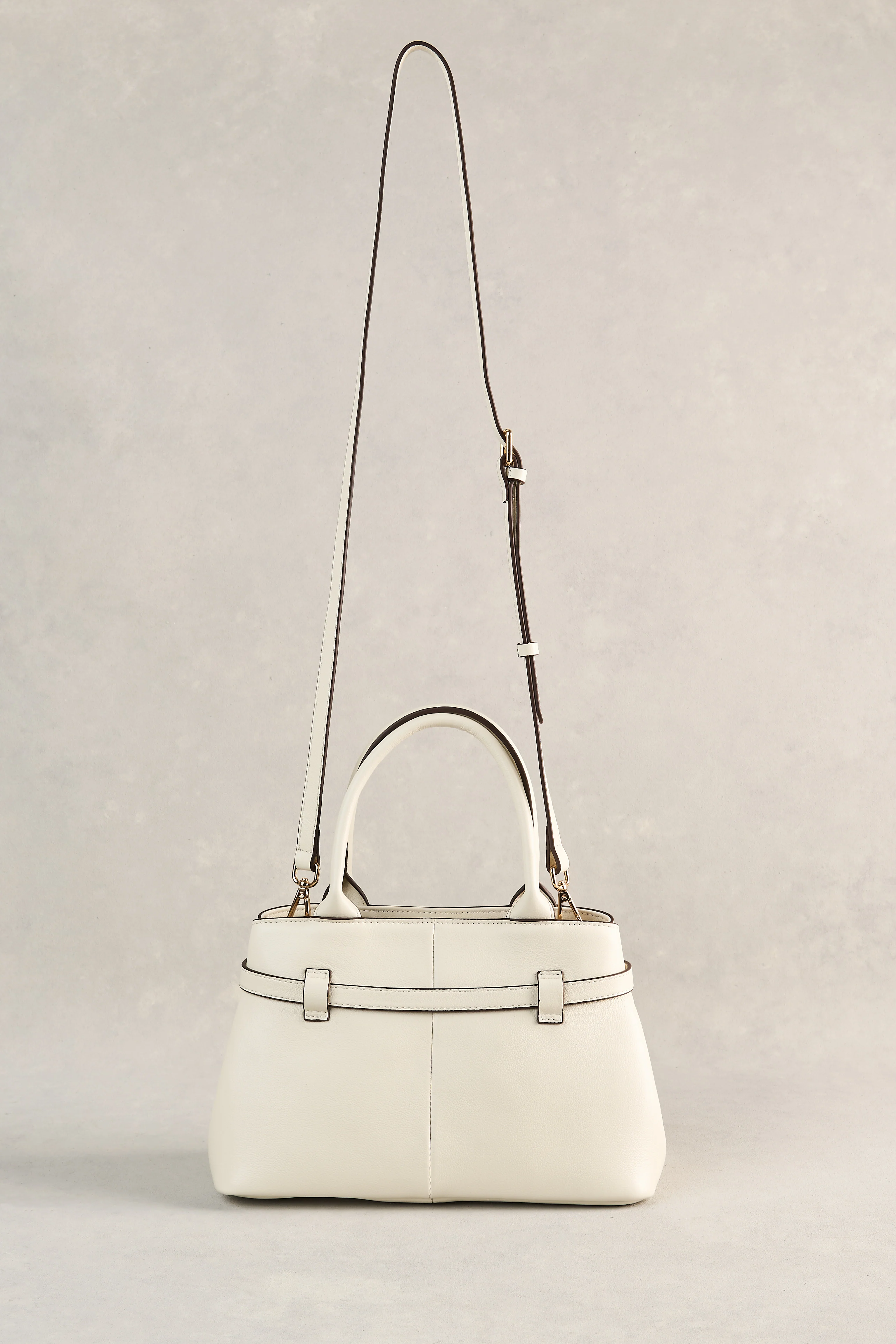 Buckle Detail Tote - Cream - Image 6