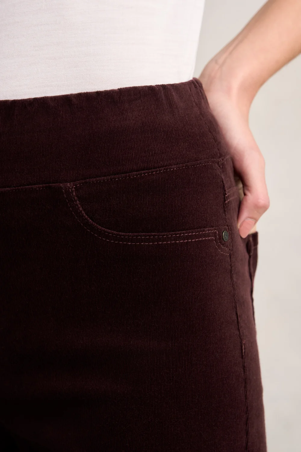 Bengajean® Cord Straight Leg - Burgundy - Image 3