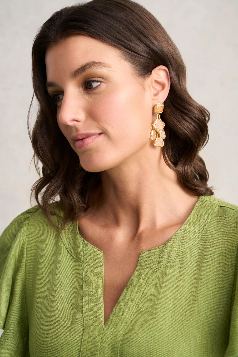 Chandelier Earrings - Pink - Image 2