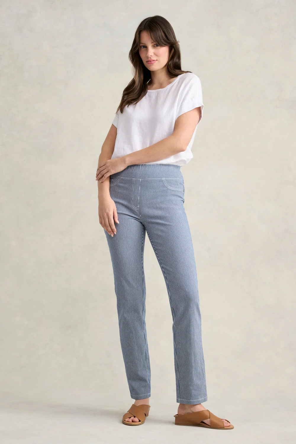 Bengajean® Full Length Straight Leg - Nautical Stripe - Image 3