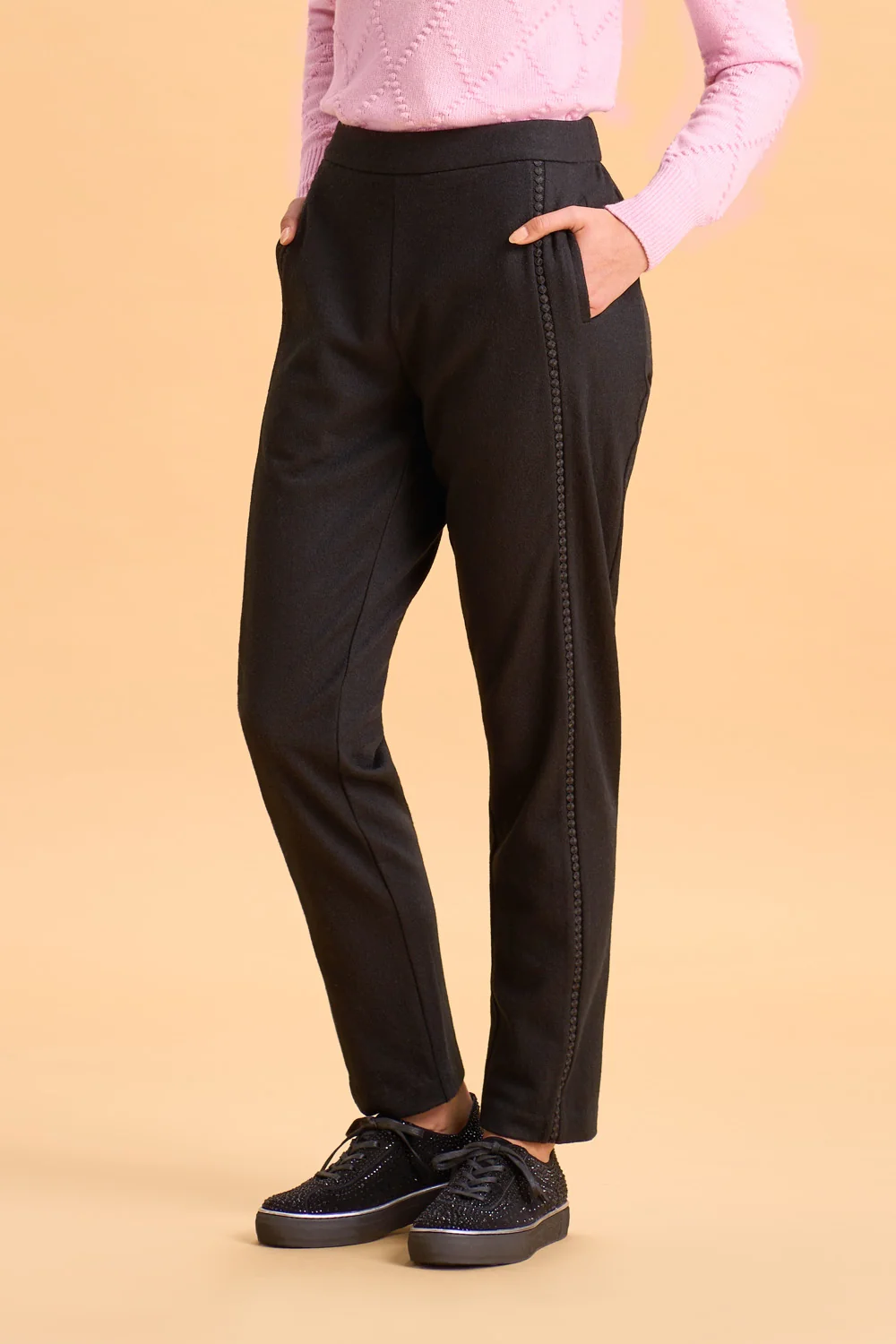 Wool Lace Insert Pant - Image 3