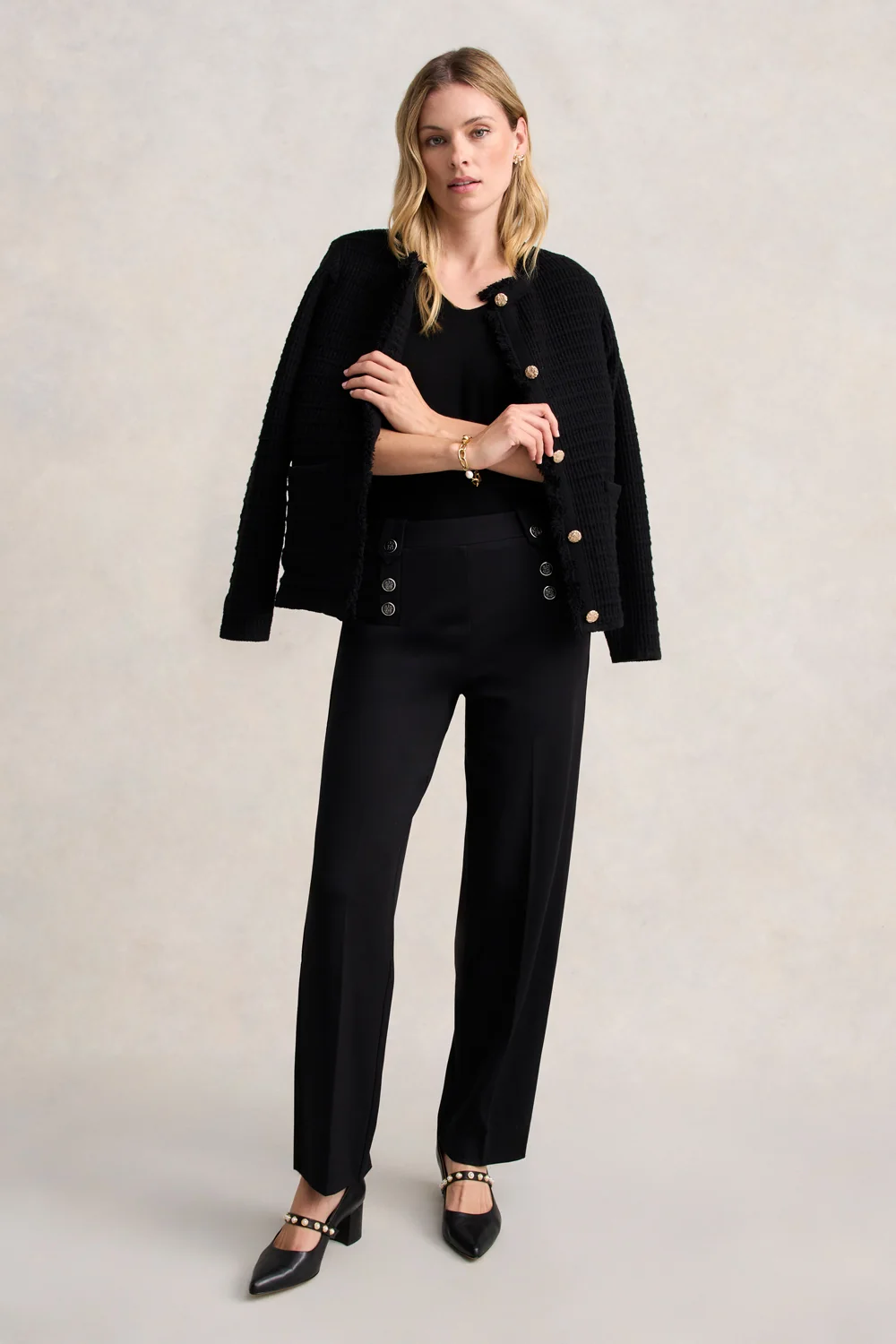 Sailor Ponte Pant - Black - Image 5