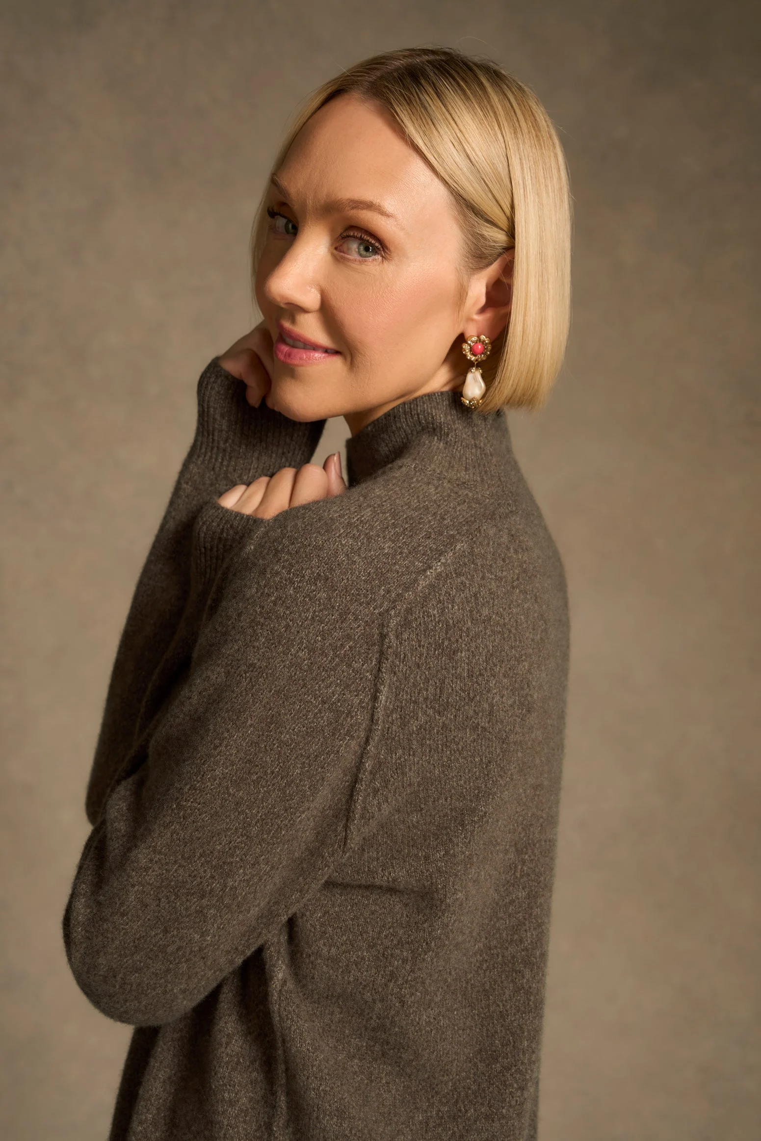 Brushed Merino Jumper - Coconut Marle - Image 5