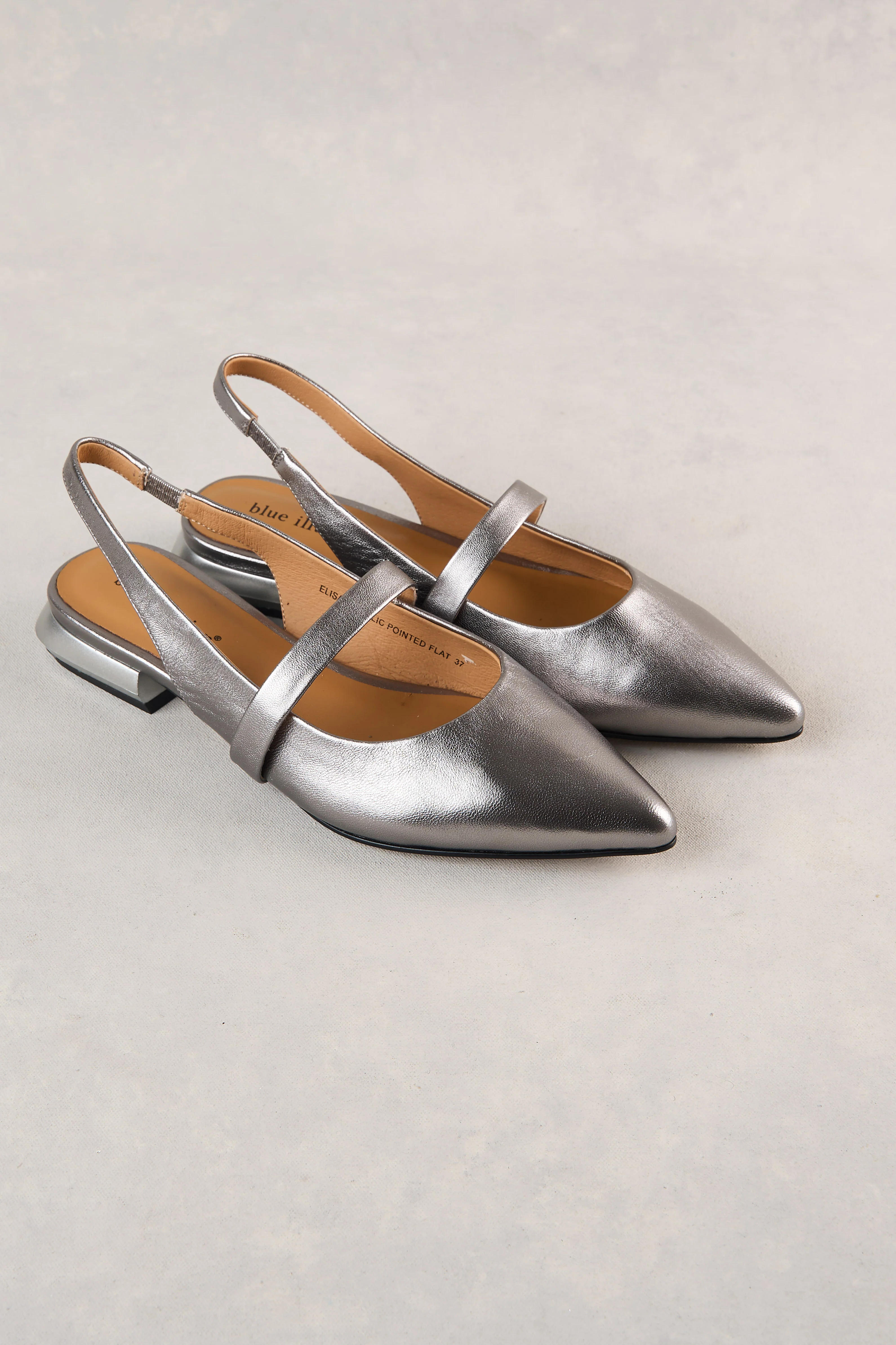 Elisa Pointed Flat - Metallic - Image 3