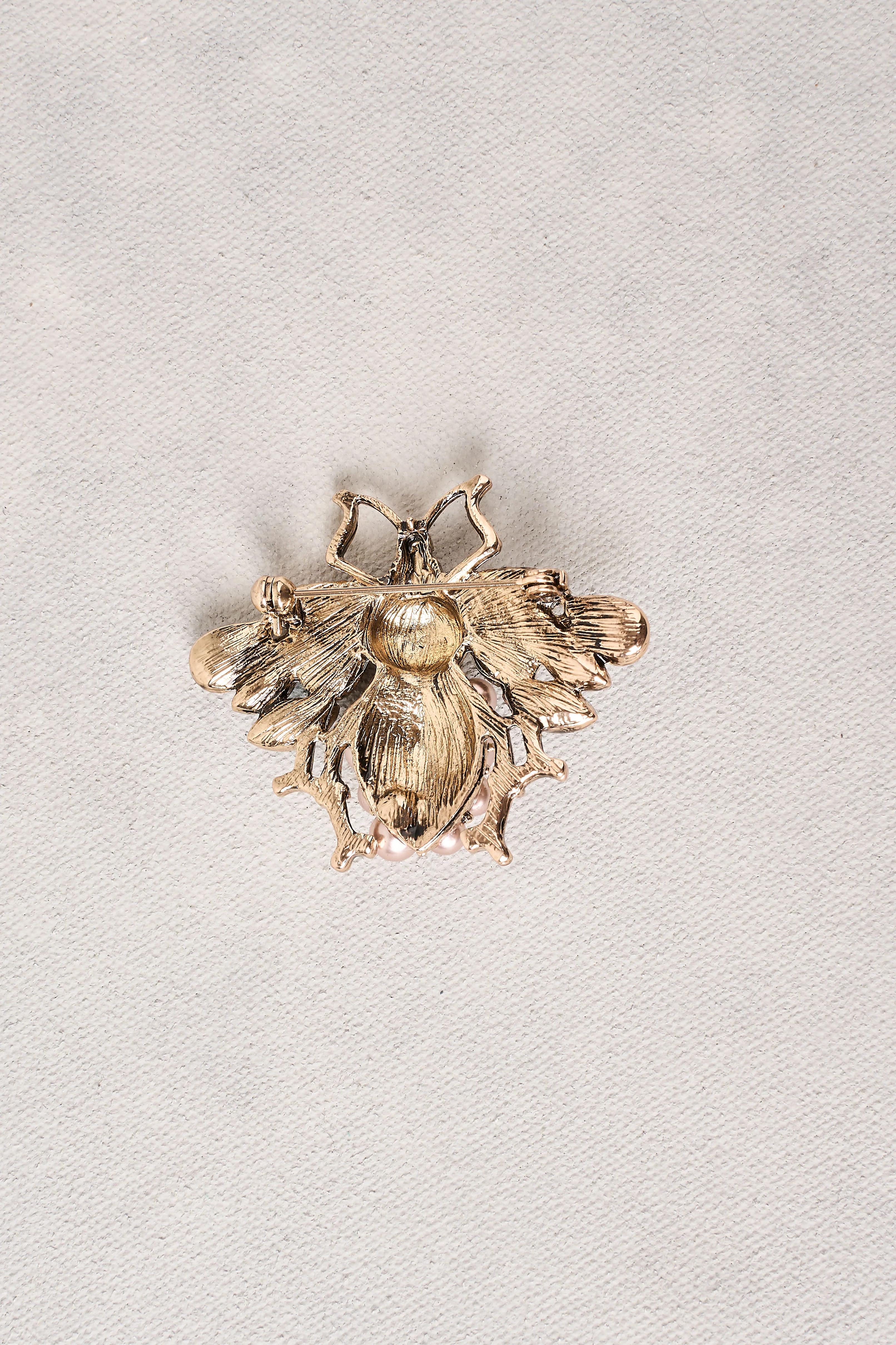 Embellished Bee Brooch - Blue - Image 5