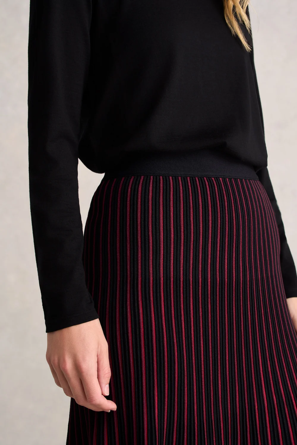 Striped Knit Skirt - Multi Stripe - Image 4