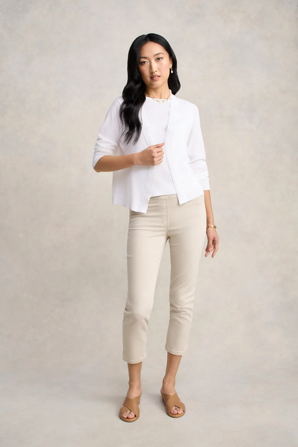 Essential Cardigan - White - Image 3