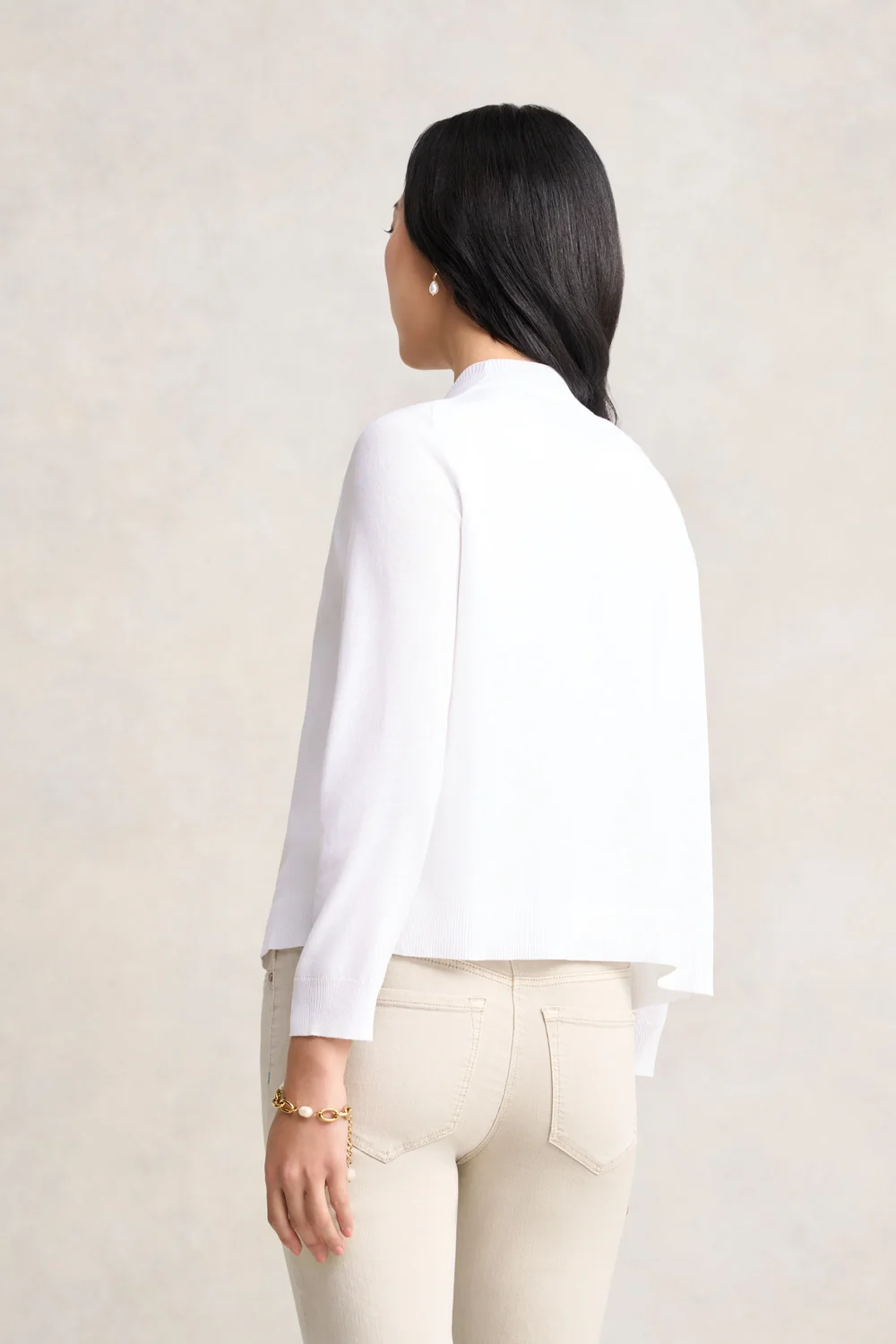 Essential Cardigan - White - Image 5