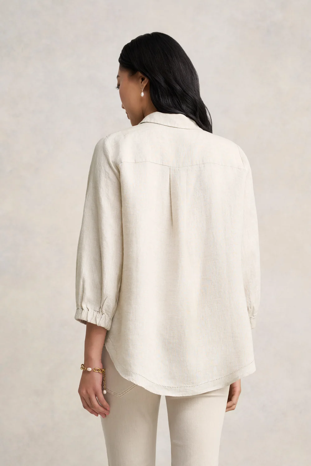 Essential Linen Shirt - Natural Cross Dye - Image 6