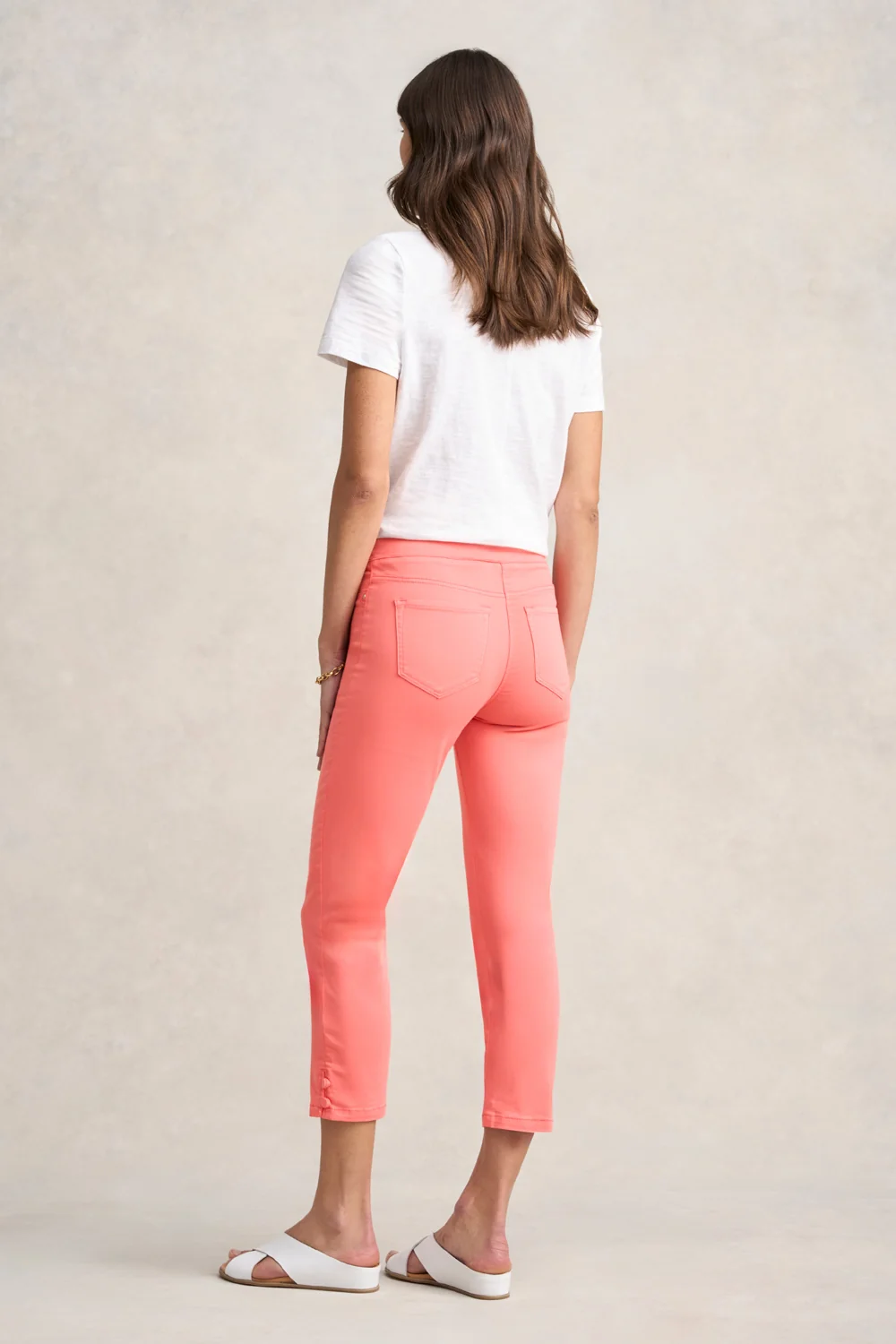 Bengajean® 3/4 Button Detail - Bright Coral - Image 5