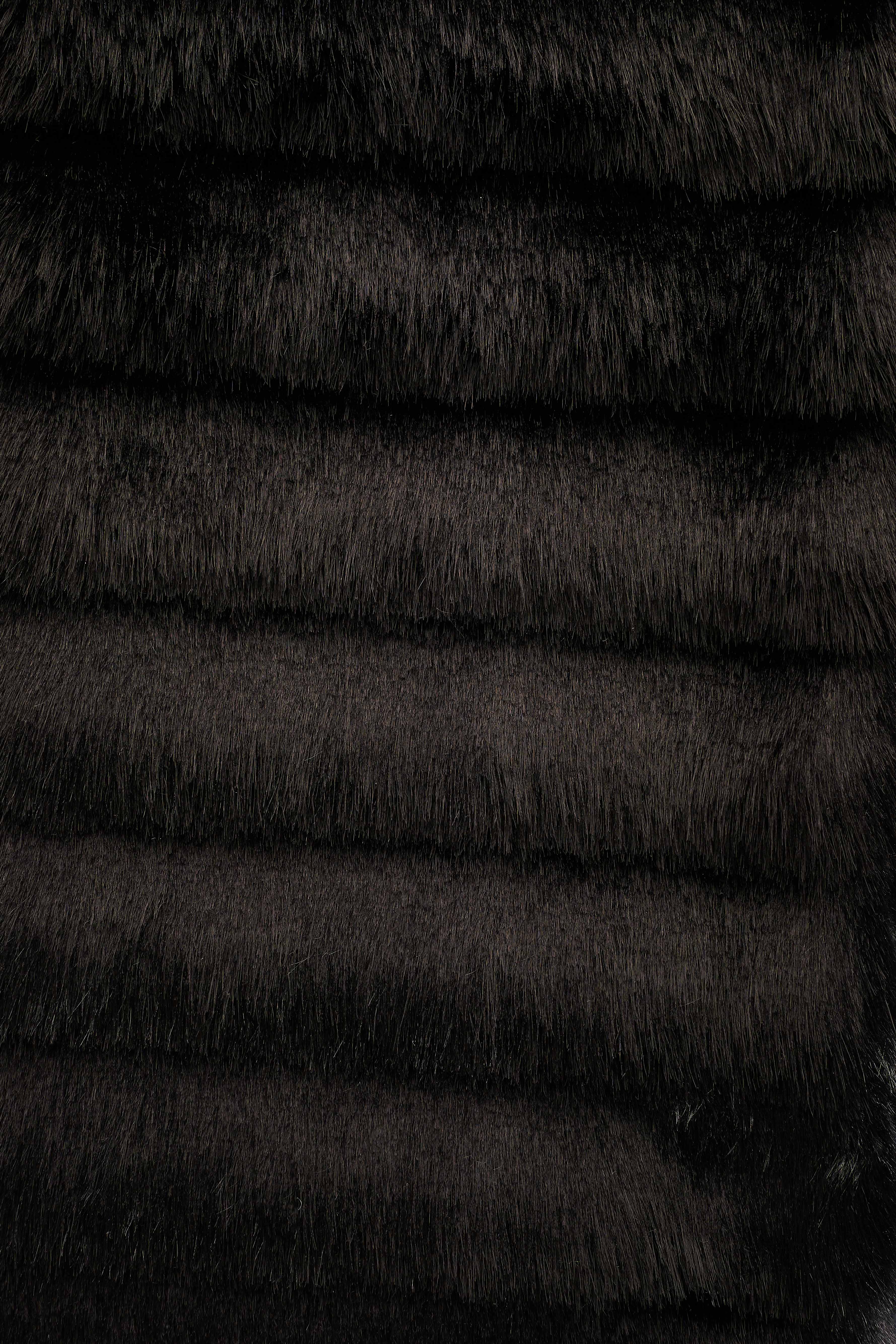 Faux Fur Collar - Black - Image 6