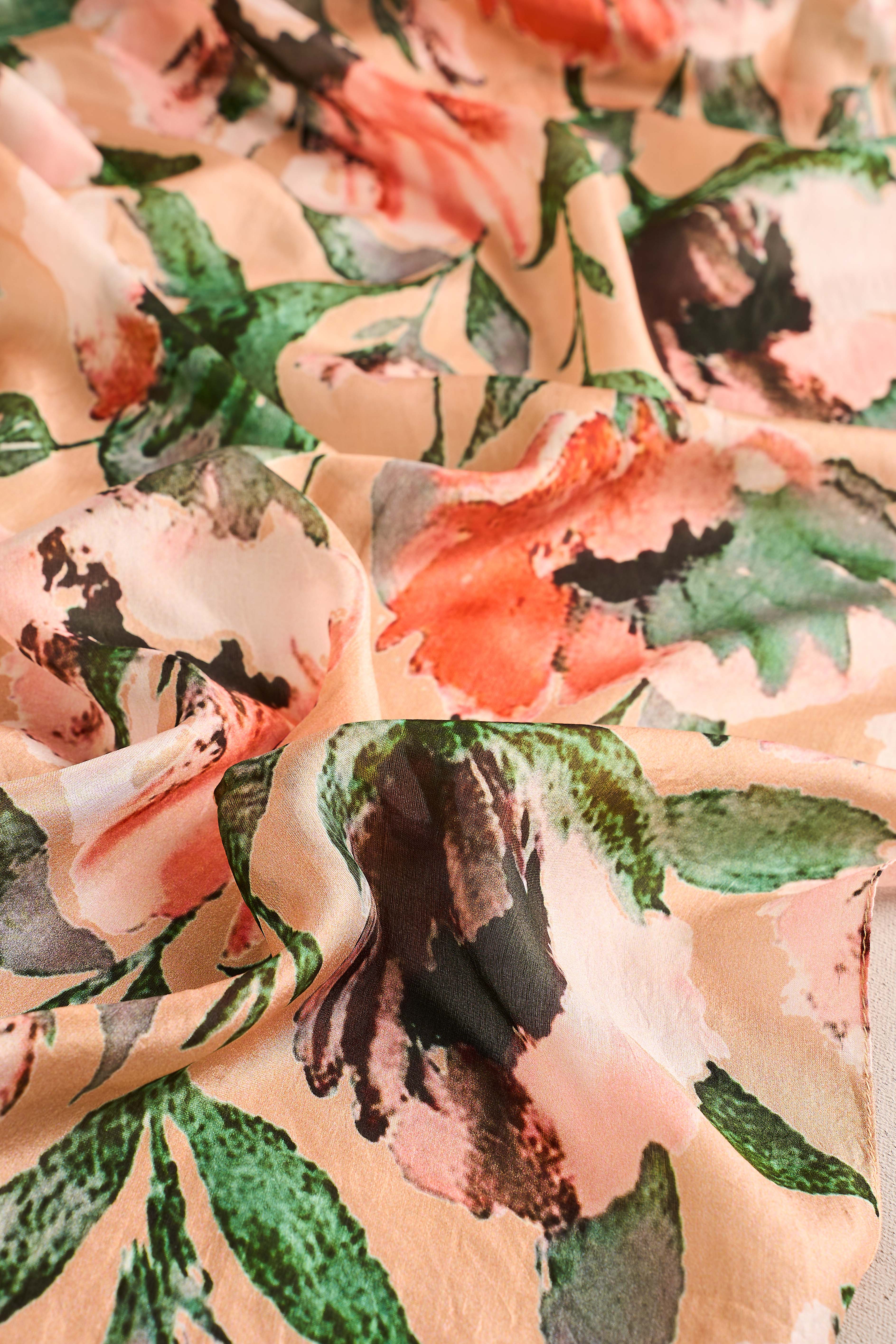 Feminine Floral Scarf - Multicolour - Image 3