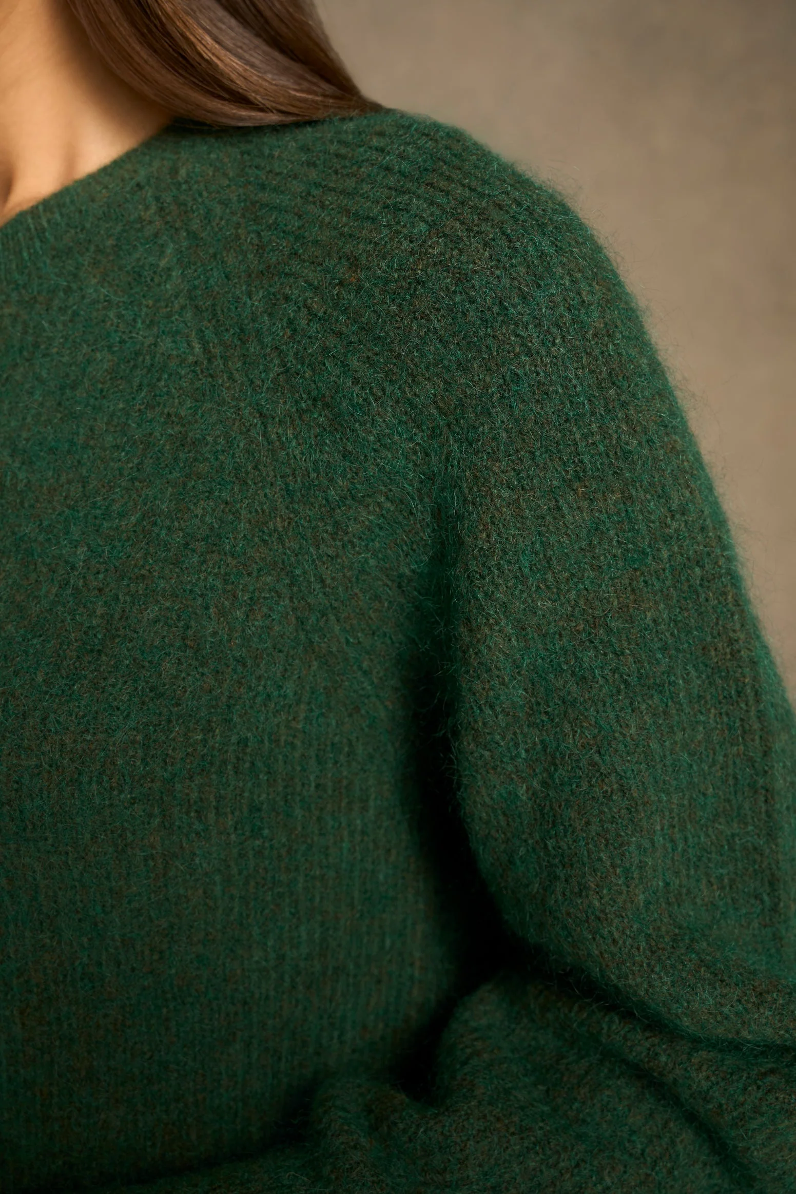 Blouson Sleeve Cardigan - Clover - Image 5