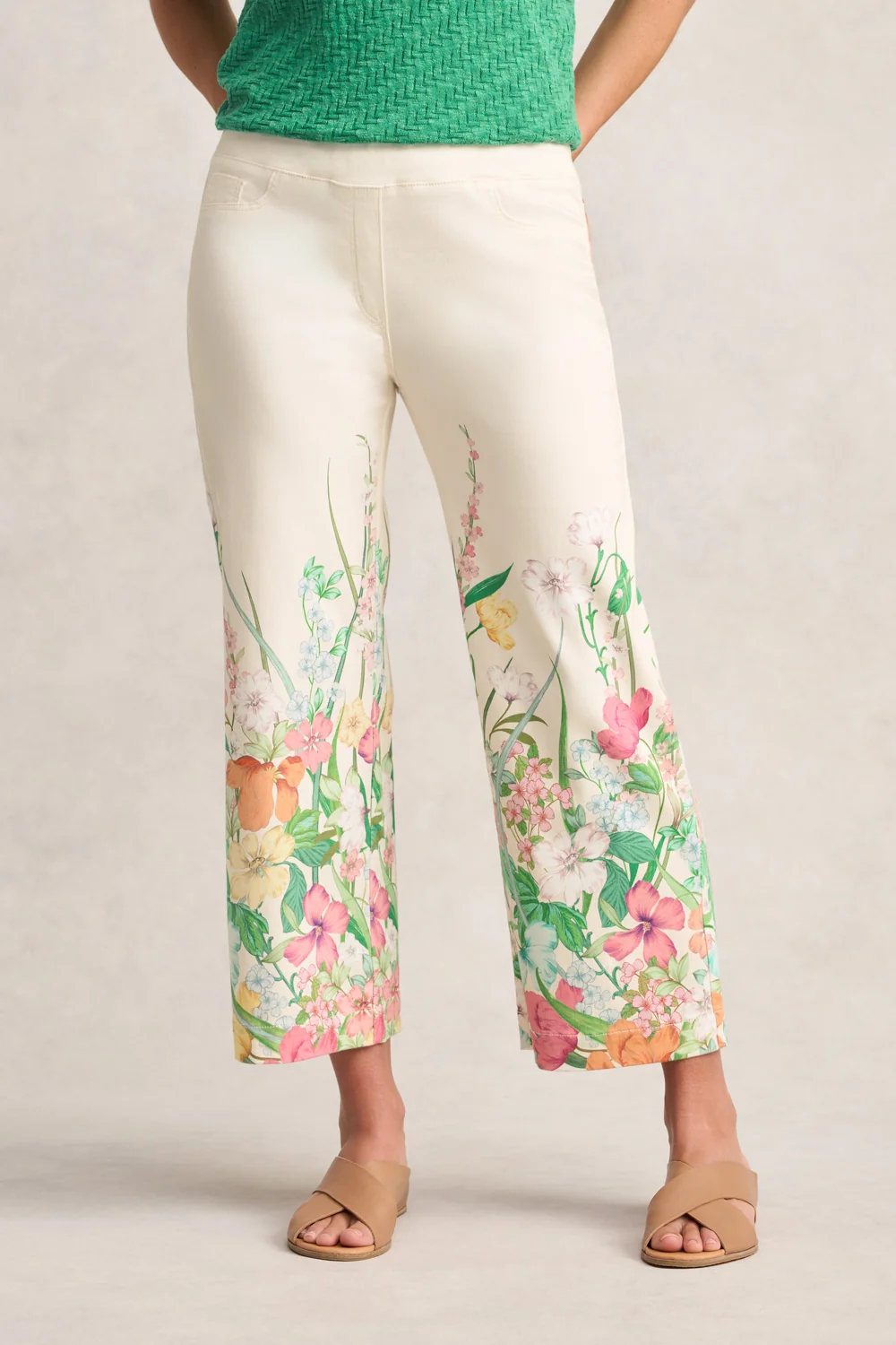 Bengajean® 7/8 Relaxed Fit – Botanical Print