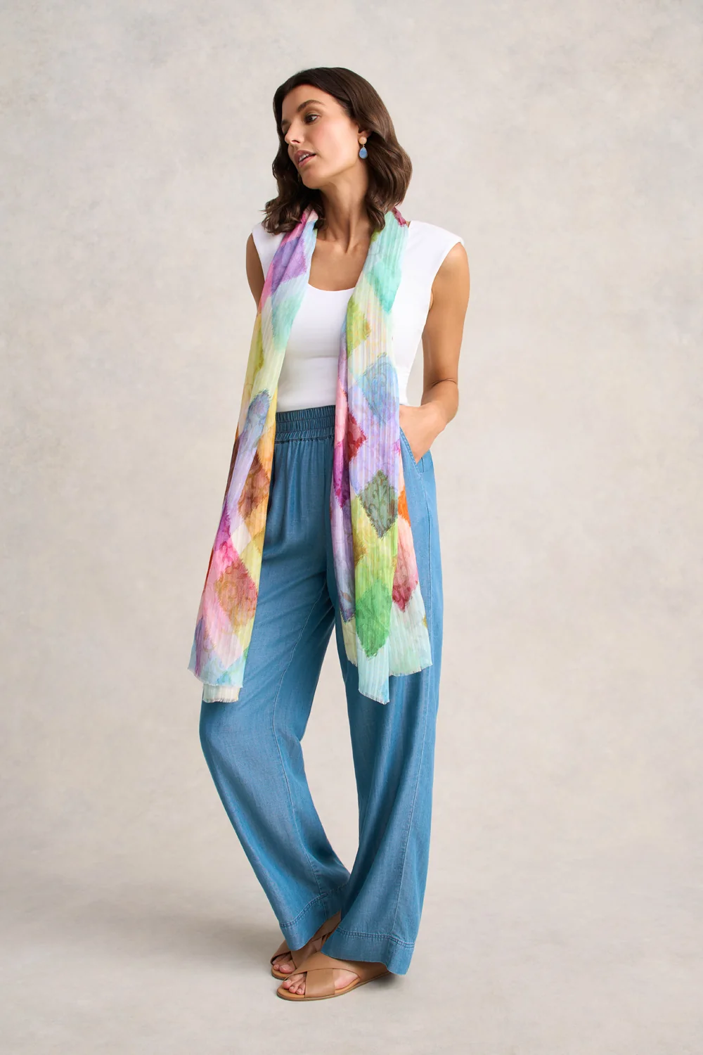 Double Layer Shaping Tank – White - Image 3