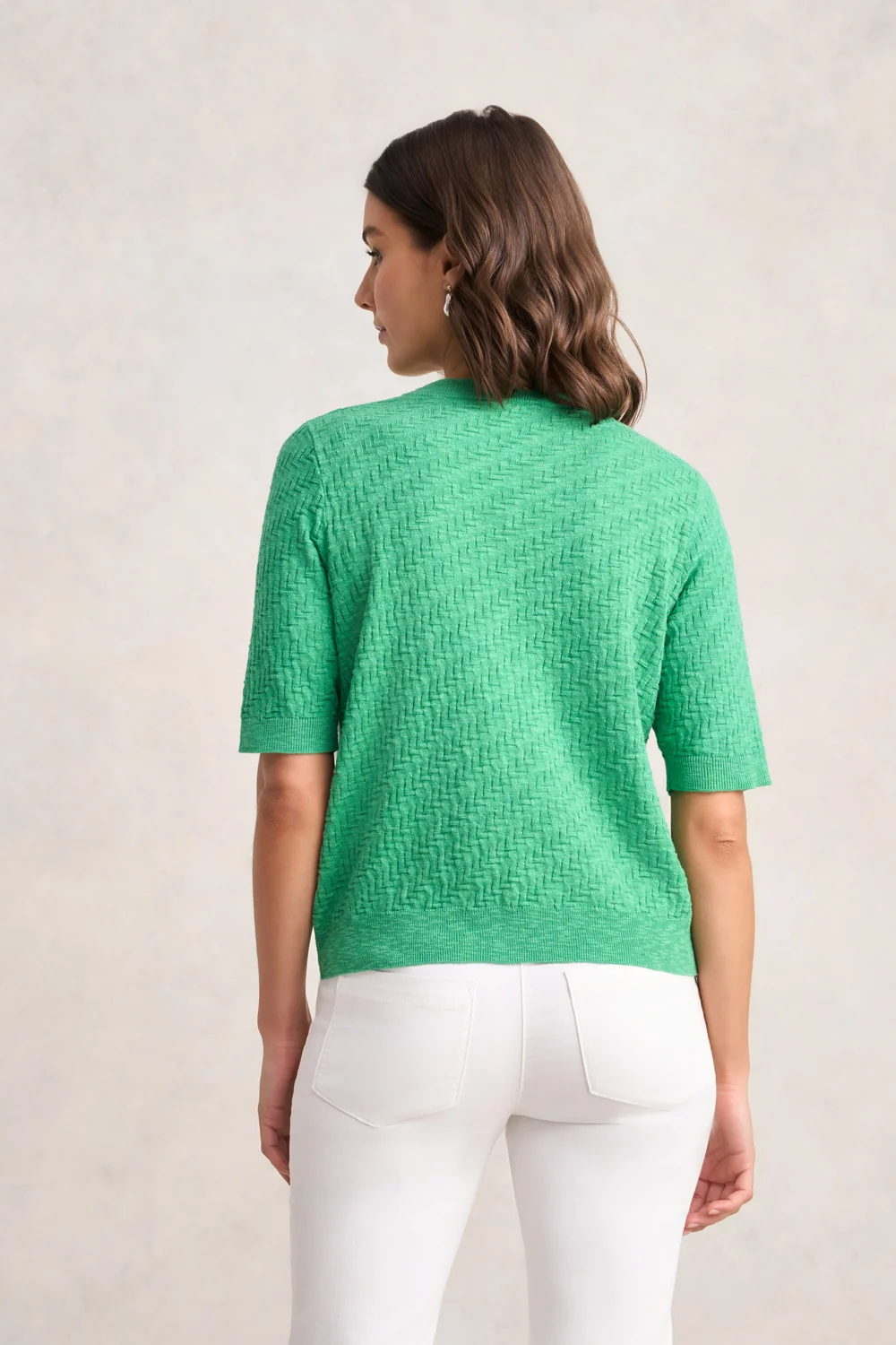 Textured Knit Top – Emerald - Image 5