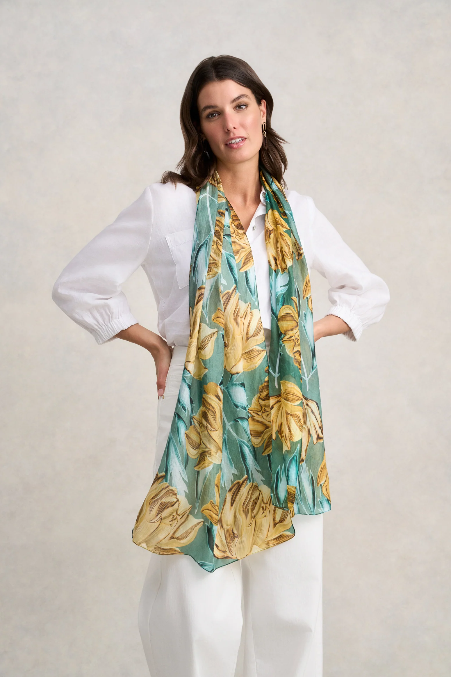 Floating Stems Scarf - Multicolour - Image 2