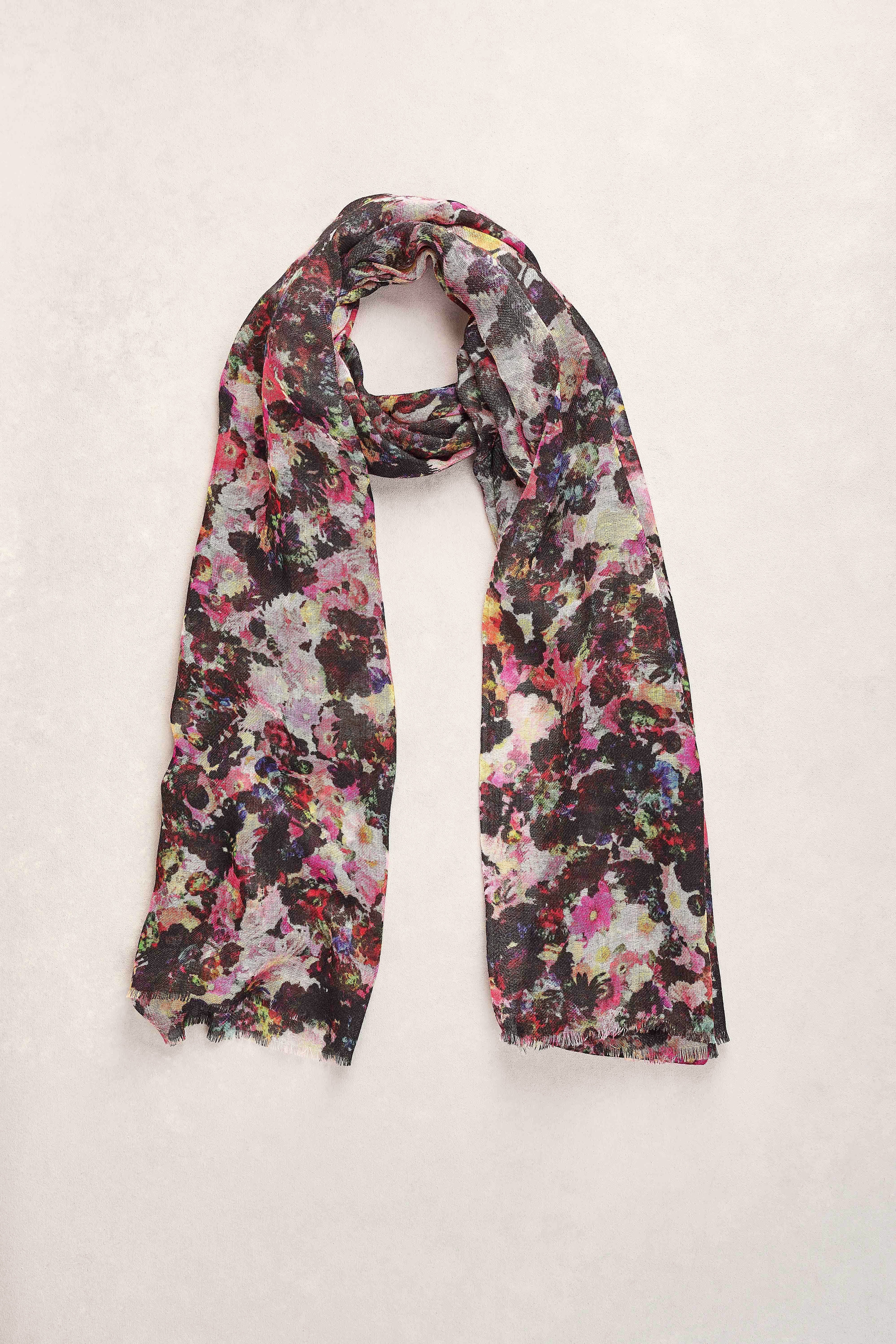 Floral Collage Scarf - Multi