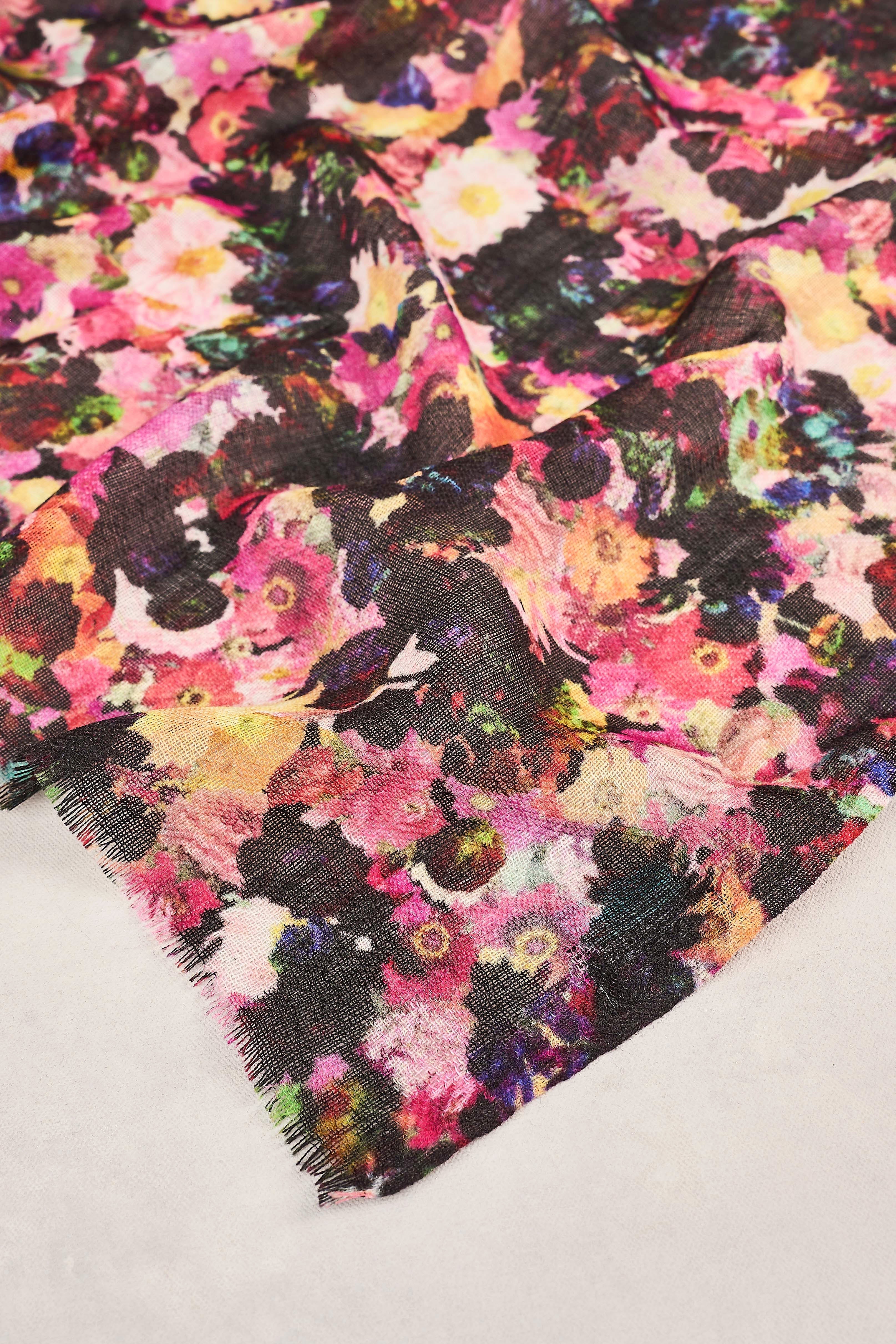 Floral Collage Scarf - Multi - Image 4
