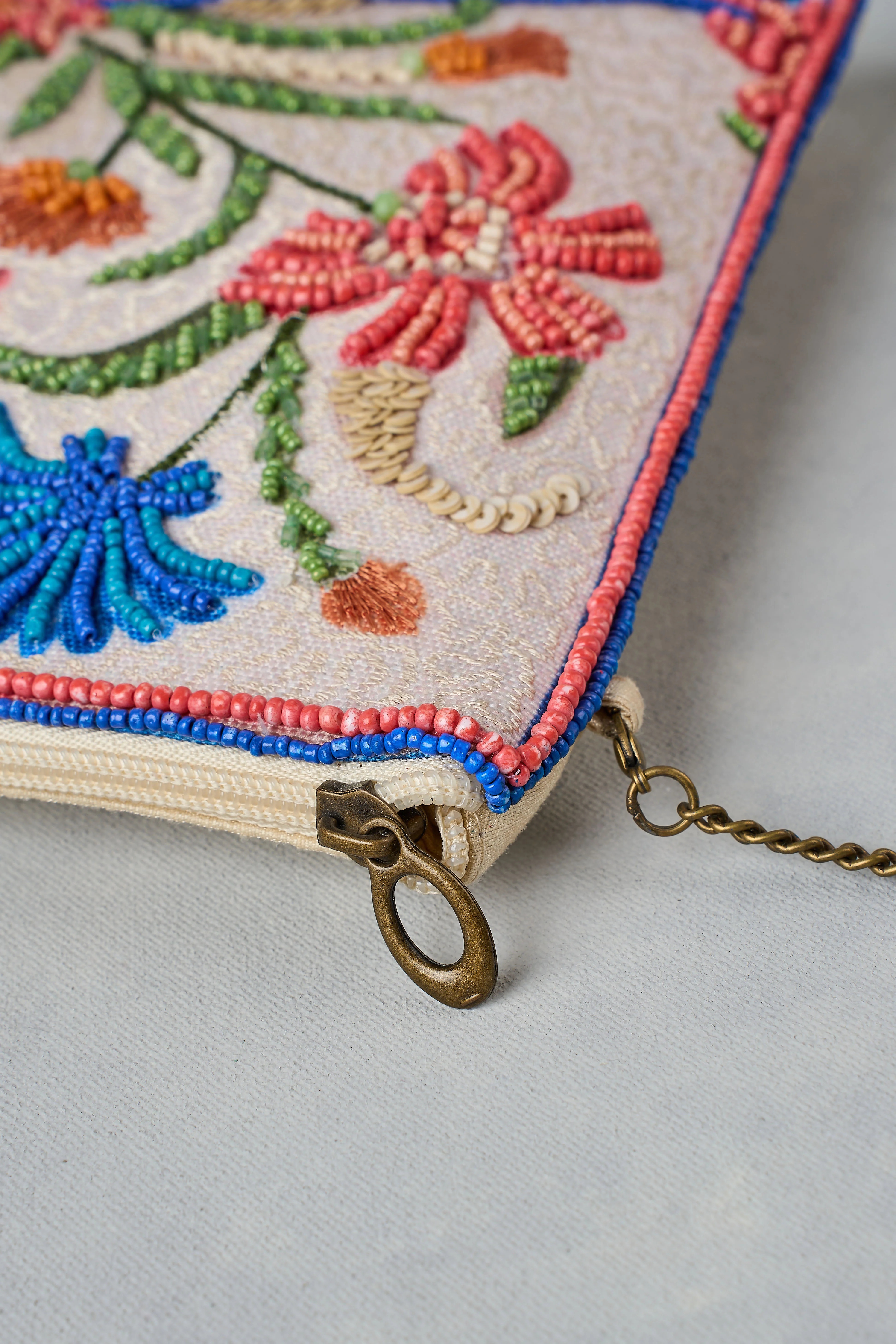 Floral Beaded Clutch - Multicolour - Image 2