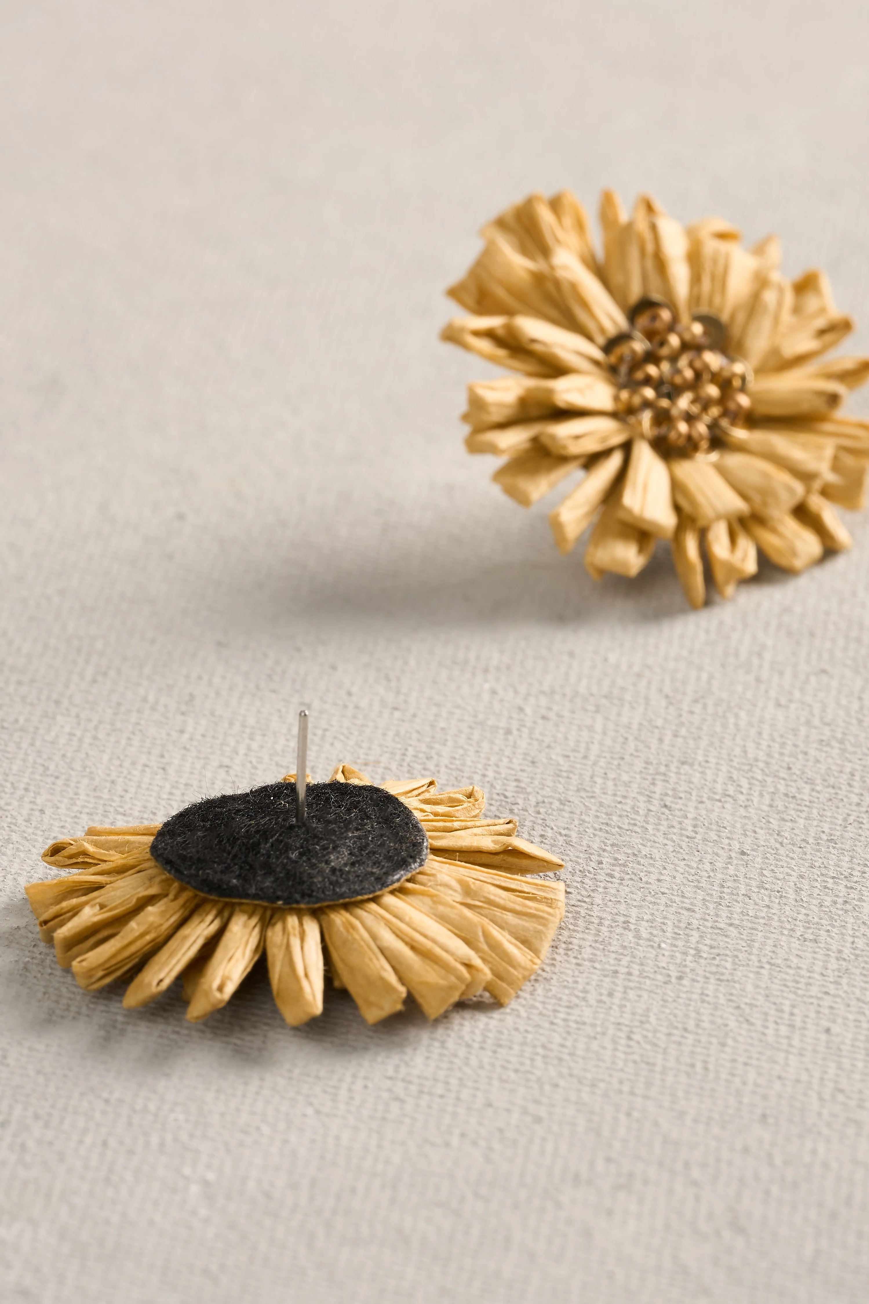 Flower Earrings - Gold - Image 4