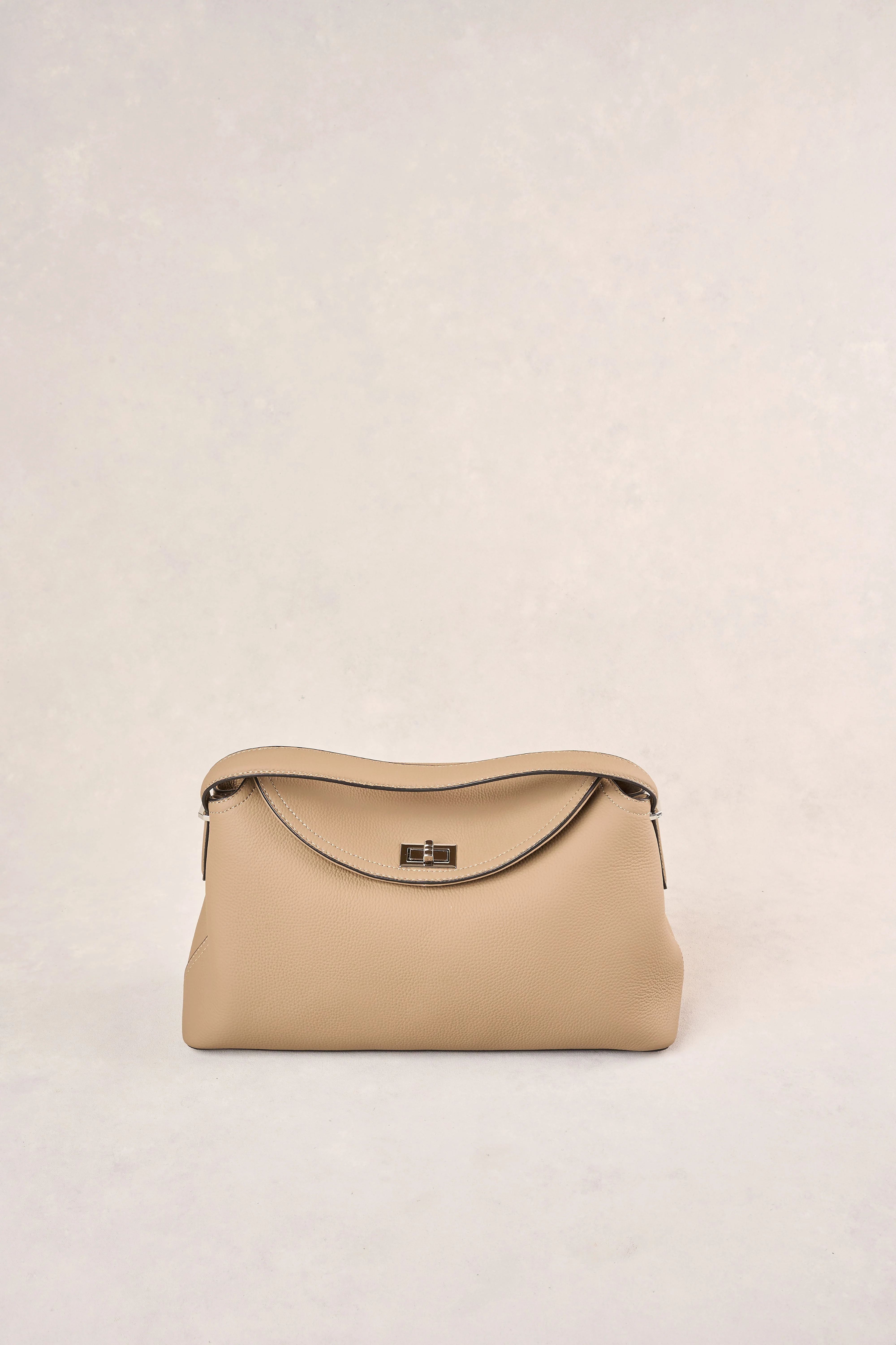 Folded Shoulder Bag - Taupe
