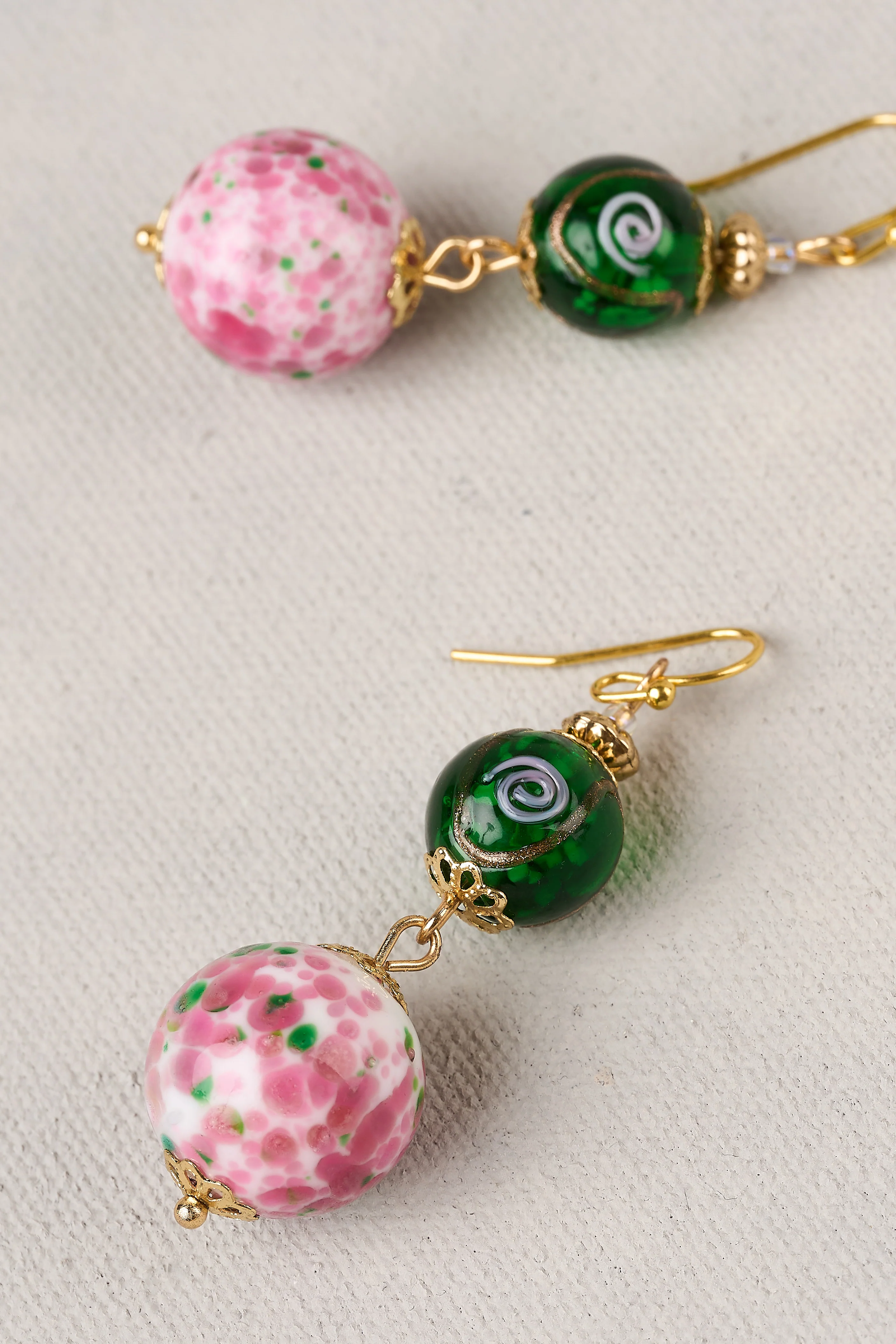 Glass Bead Earrings - Multicolour - Image 4