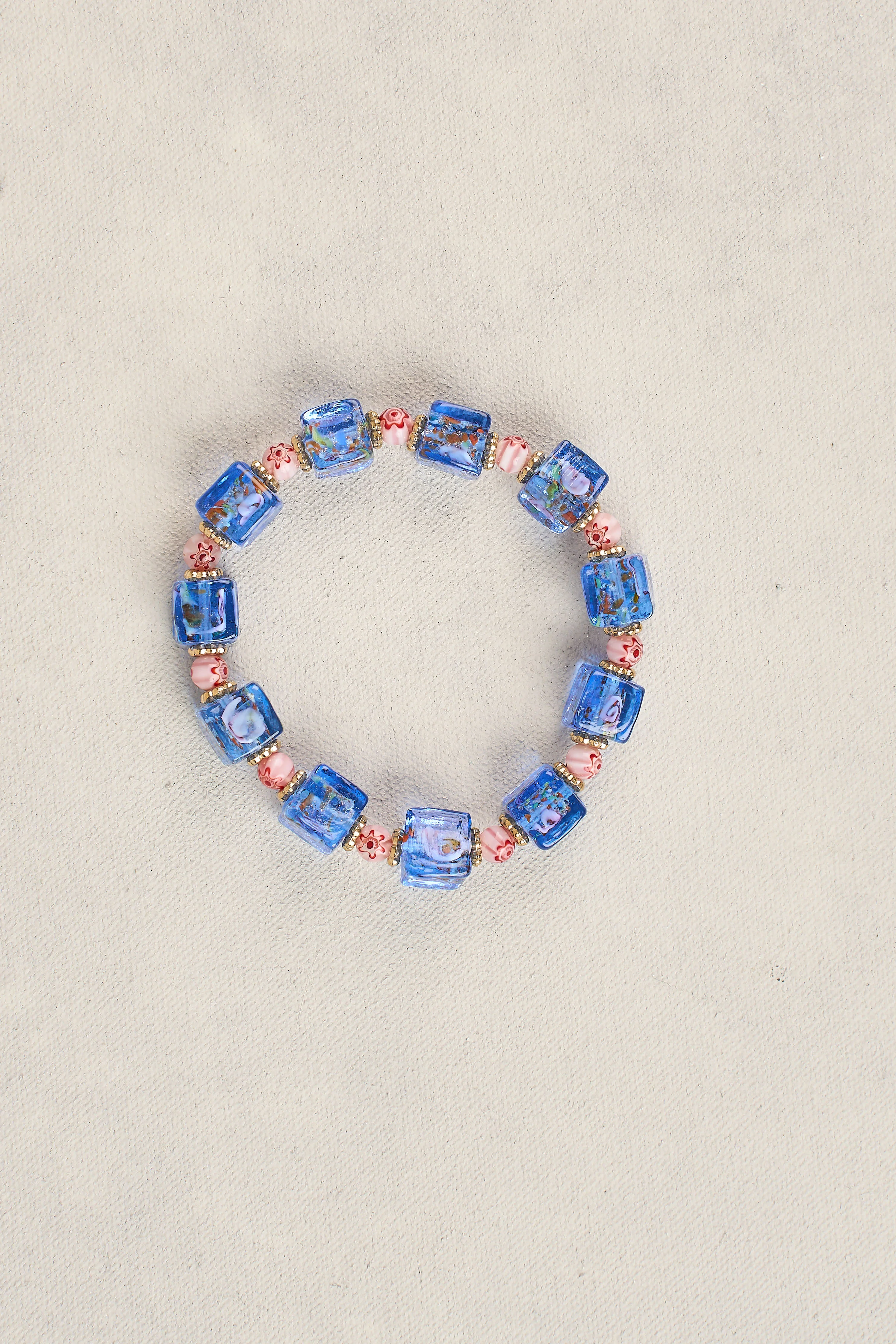 Glass Bead Stretchy - Cobalt - Image 3