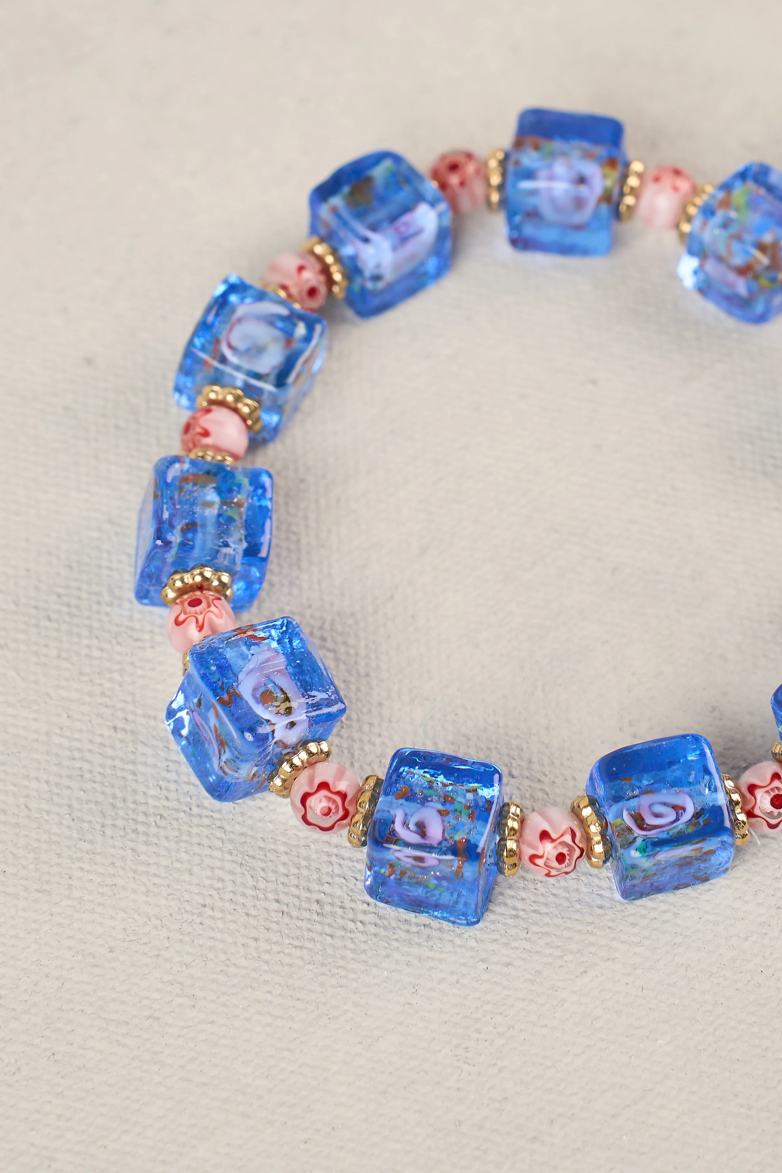 Glass Bead Stretchy - Cobalt - Image 4