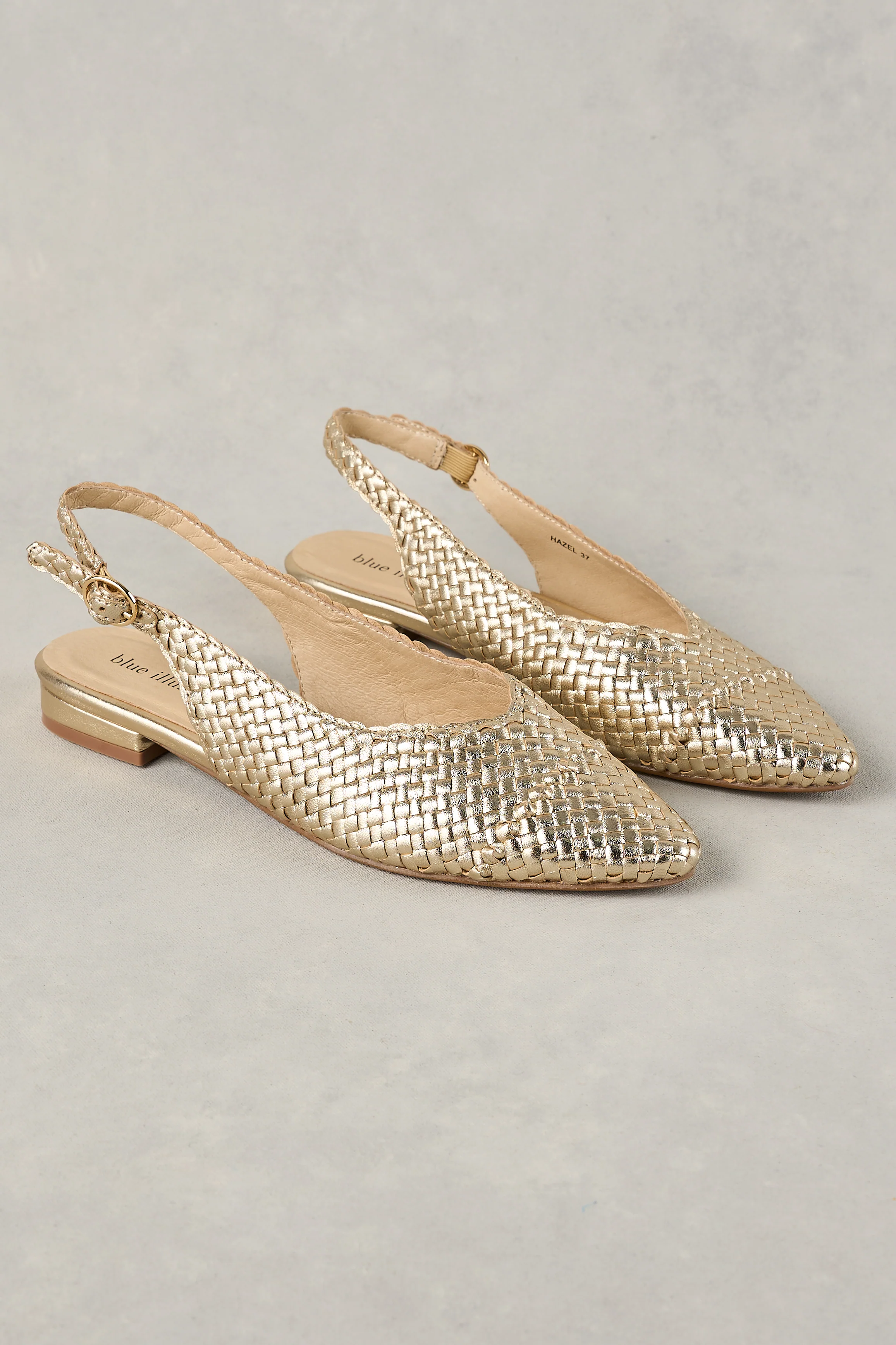 Hazel Woven Slingback - Gold - Image 3