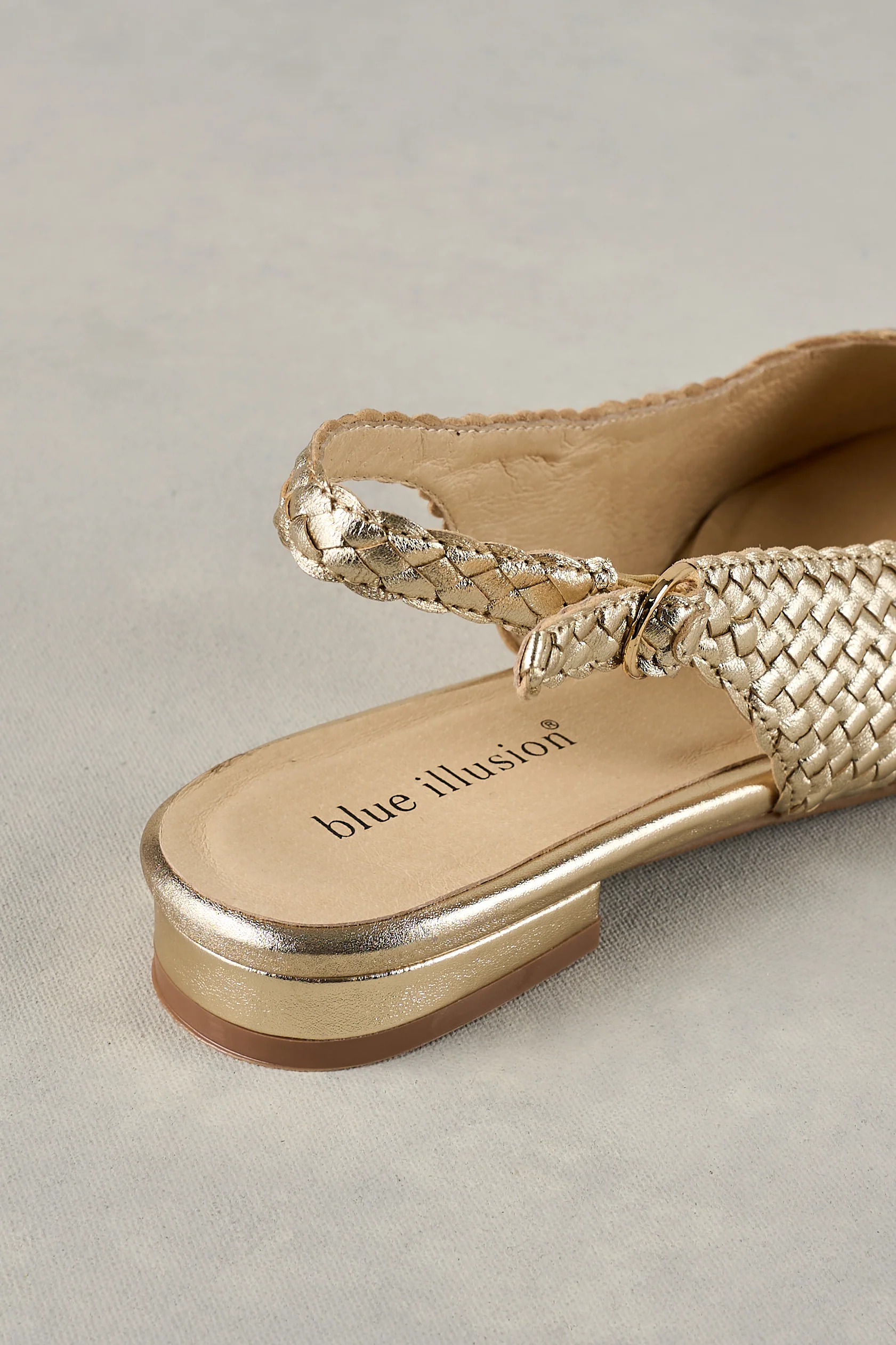 Hazel Woven Slingback - Gold - Image 5
