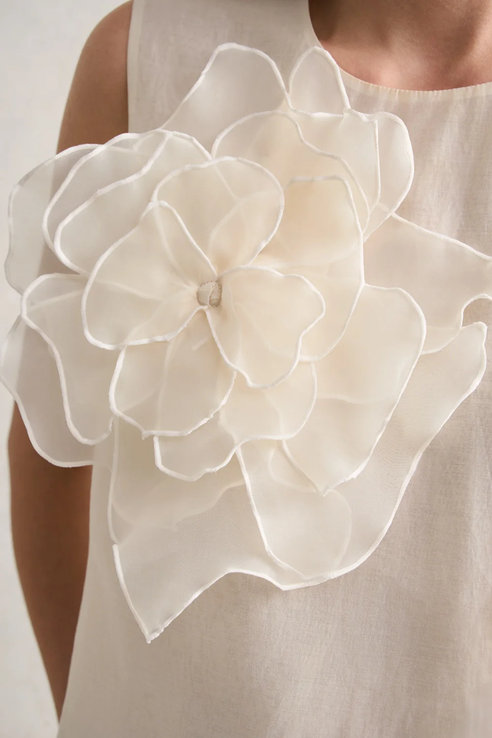 Floral Appliqué – Cream - Image 5