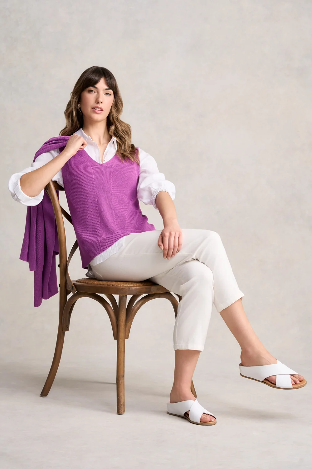 V-Neck Knitted Tank - First Bloom - Image 6