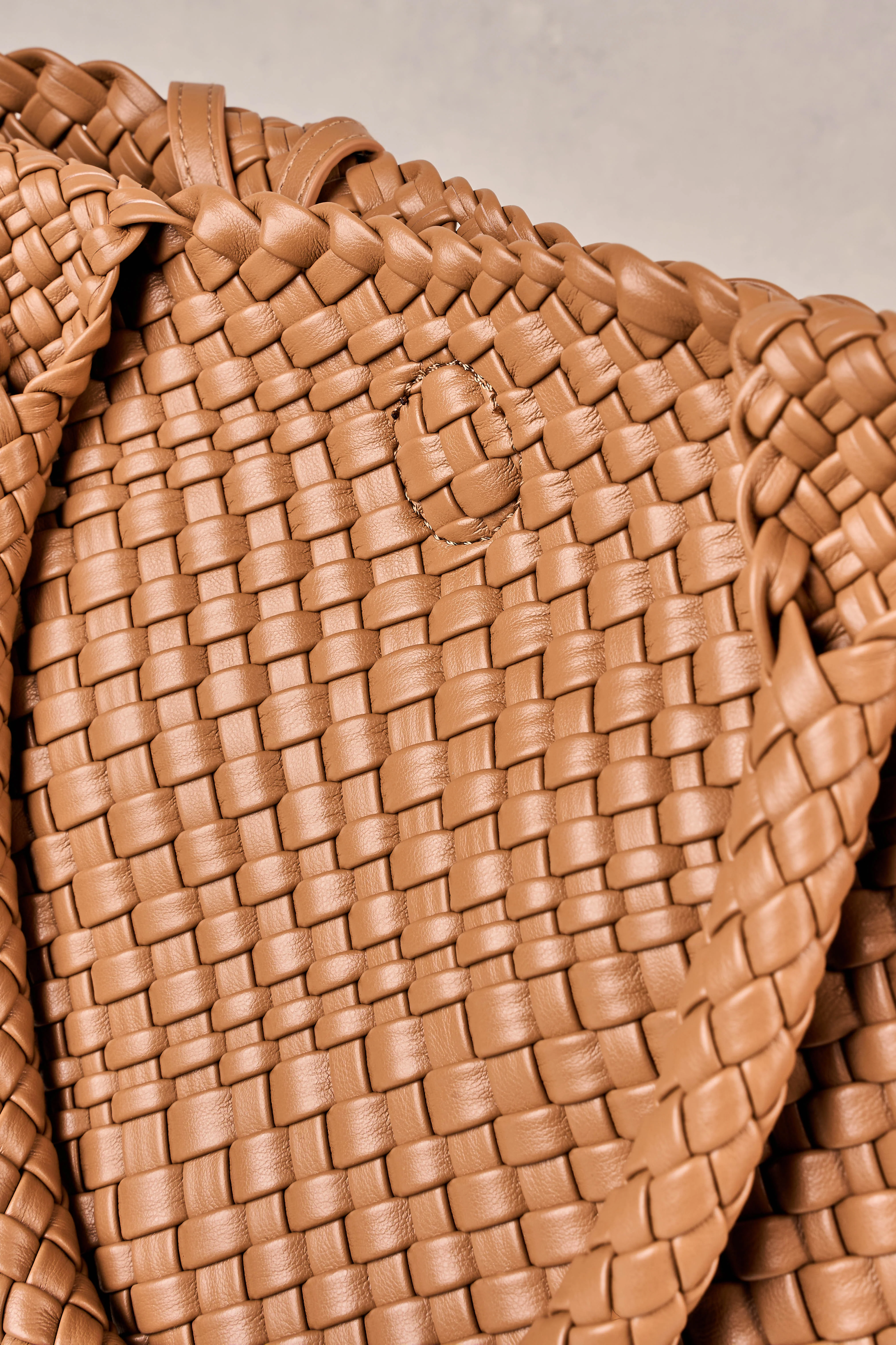 Kira Woven Tote Bag - Tan - Image 6