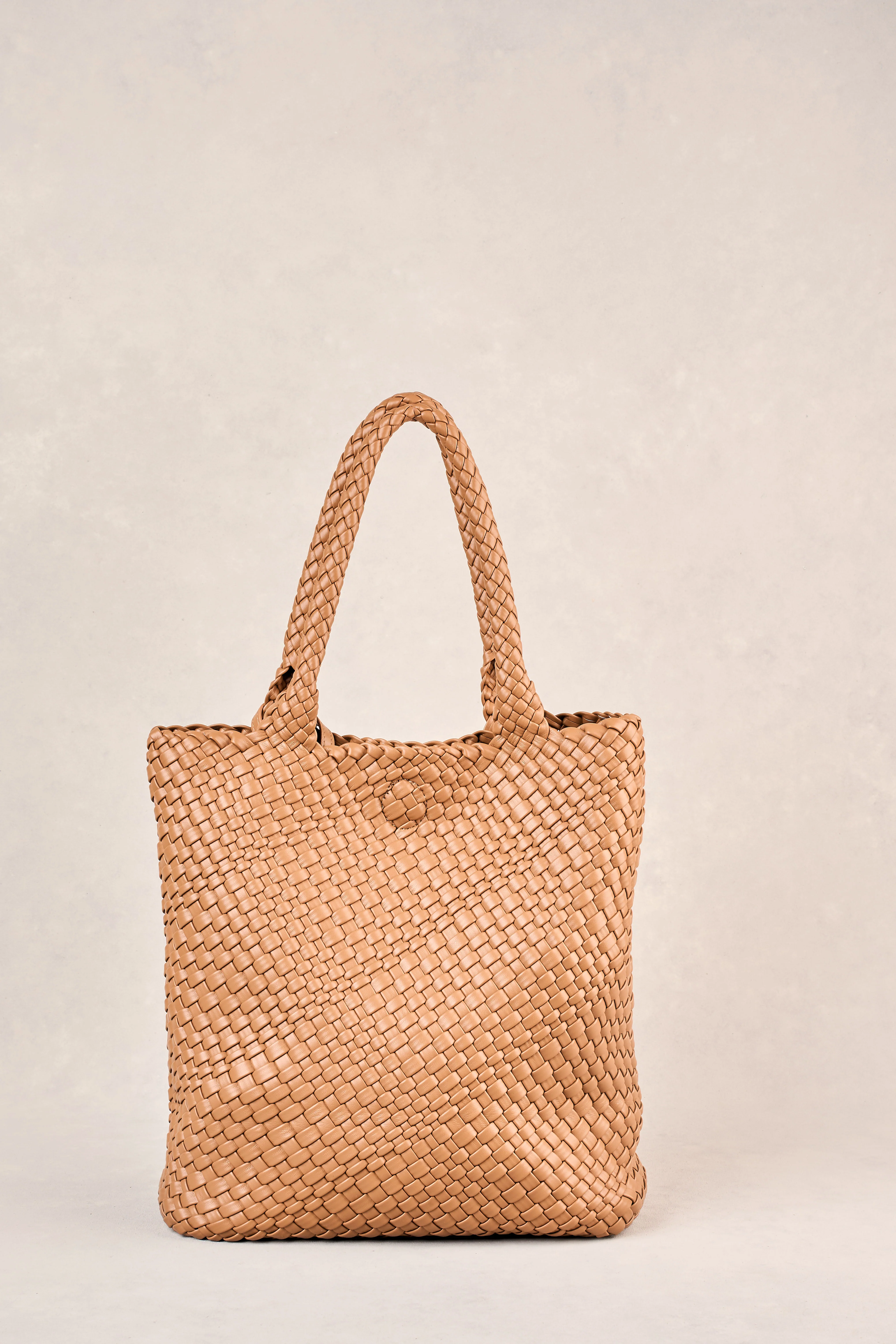 Kira Woven Tote Bag - Tan - Image 8