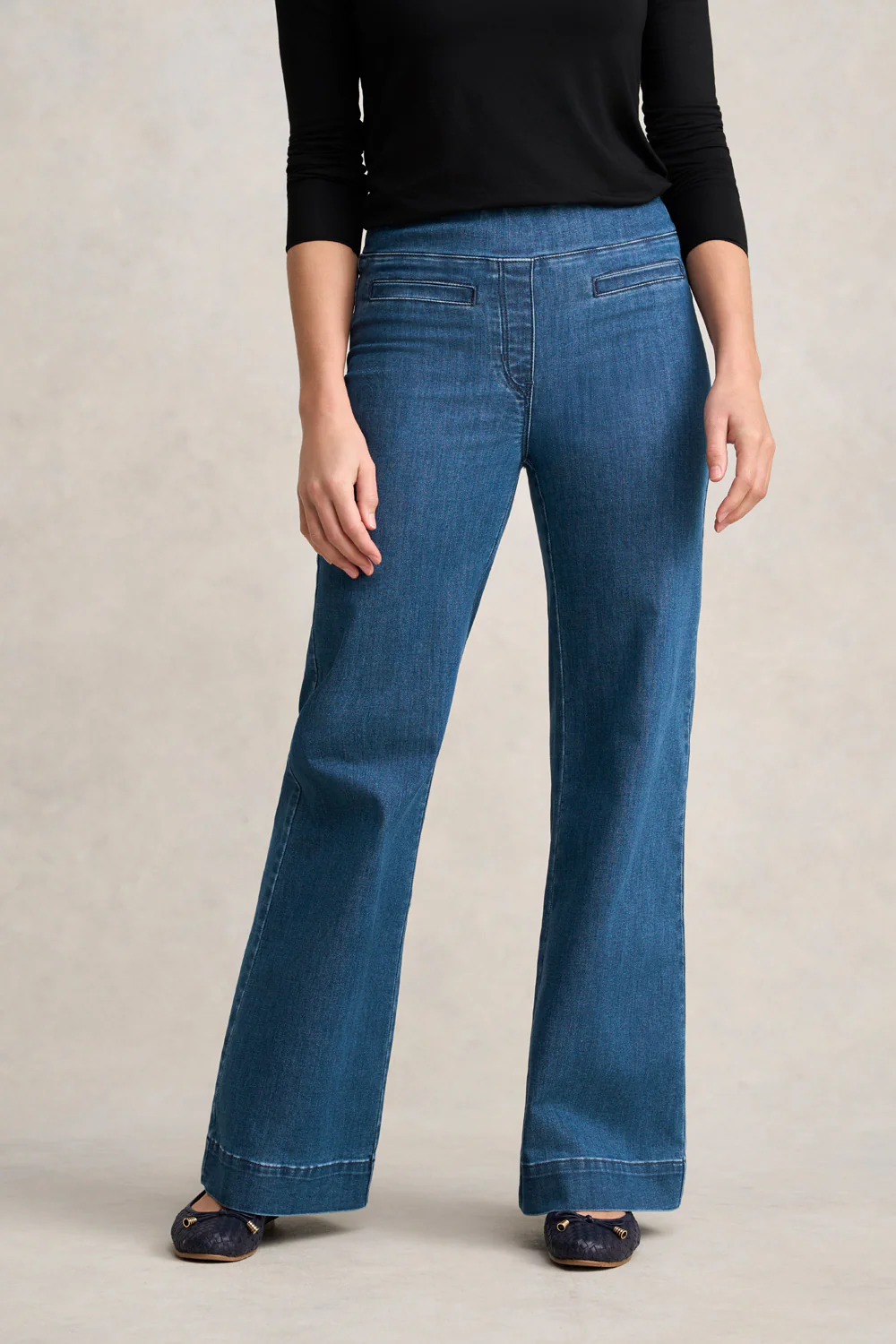 Bengajean® Le Flare - Washed Mid Indigo